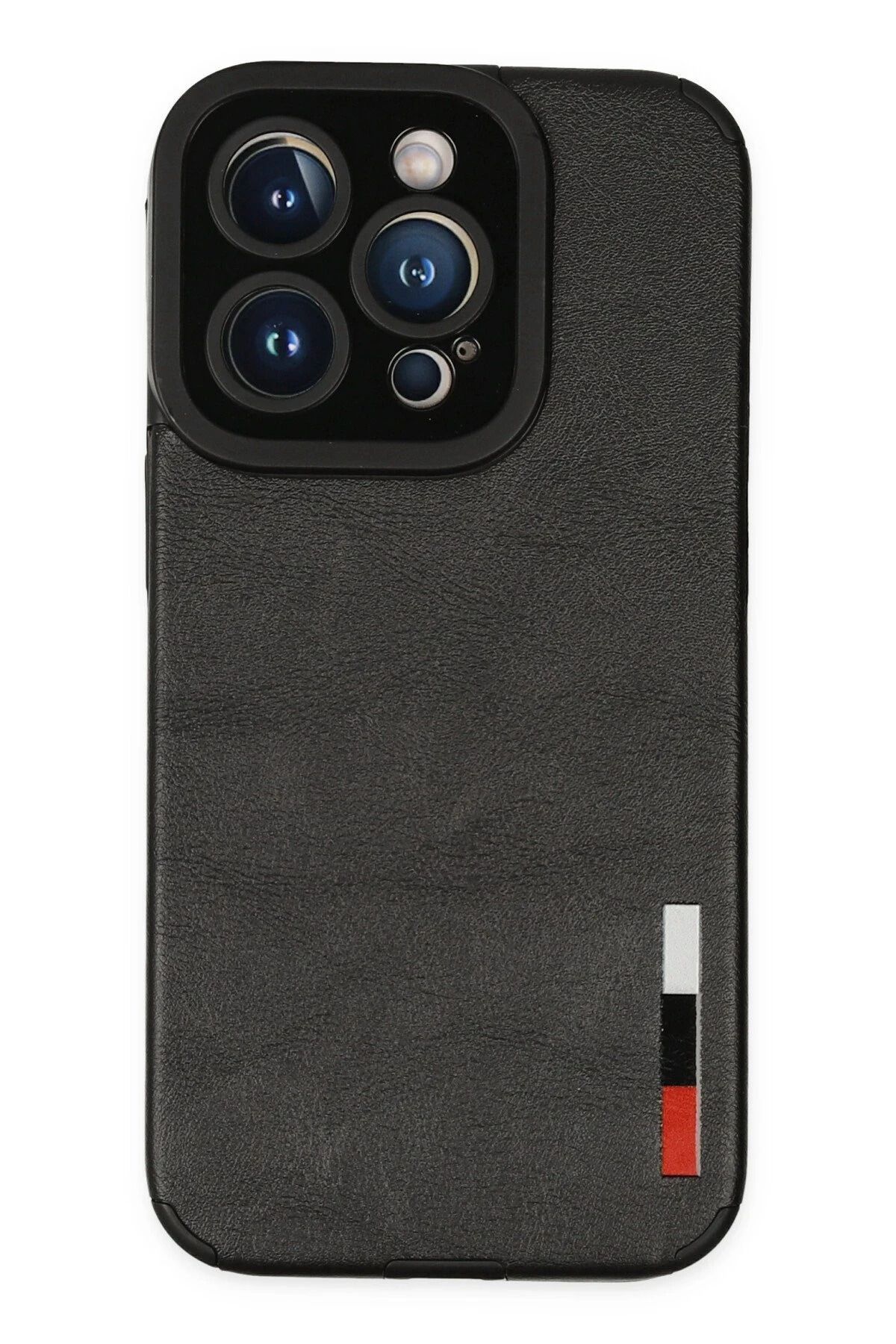 NewFace iPhone 14 Pro Kılıf Loop Deri Silikon - Siyah LZWDR