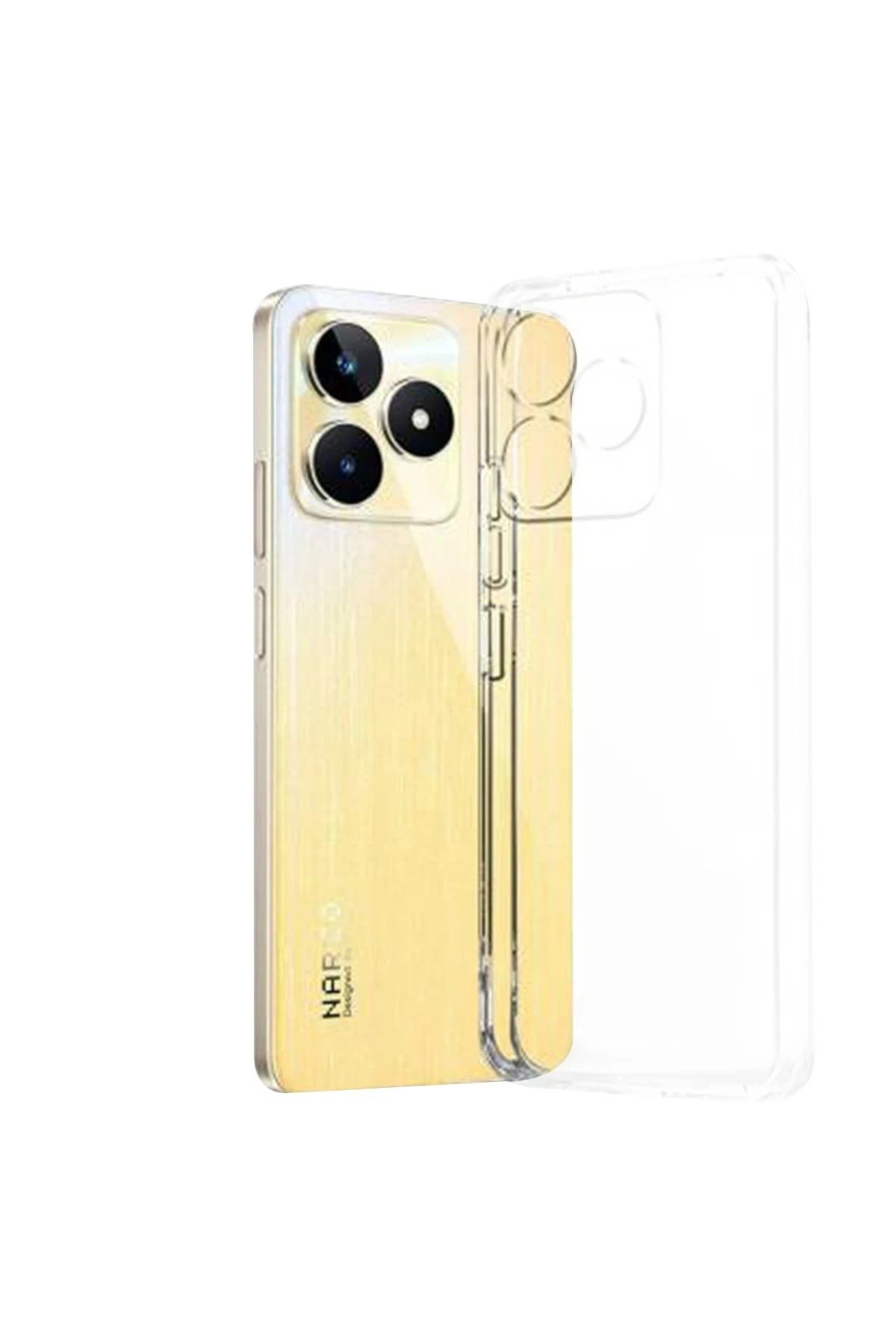 NewFace Realme C53 Kılıf Lüx Şeffaf Silikon JOJUA