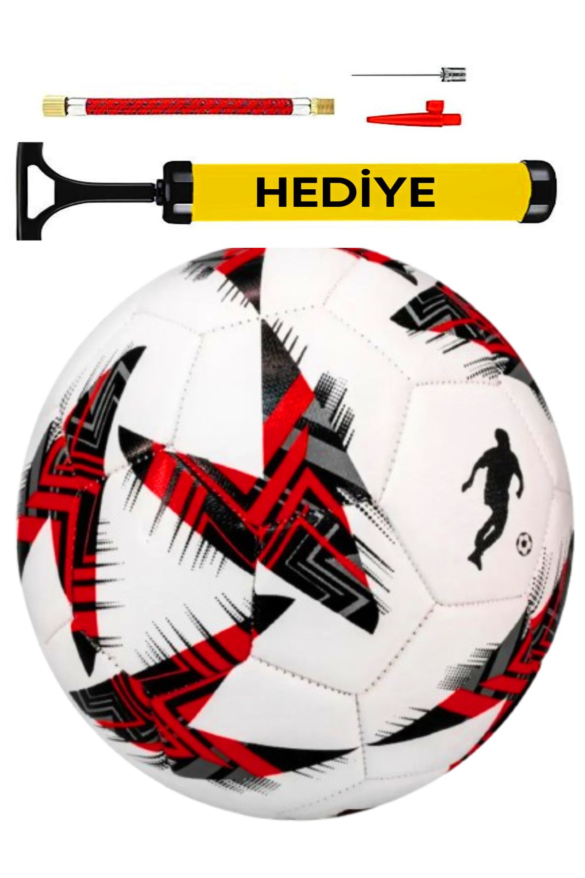 a v d a 2025 Deluxe Professional Futbol Topu Tpu Deri - 5 Numara - 4 Astar Şişirme Pompası Hediyeli