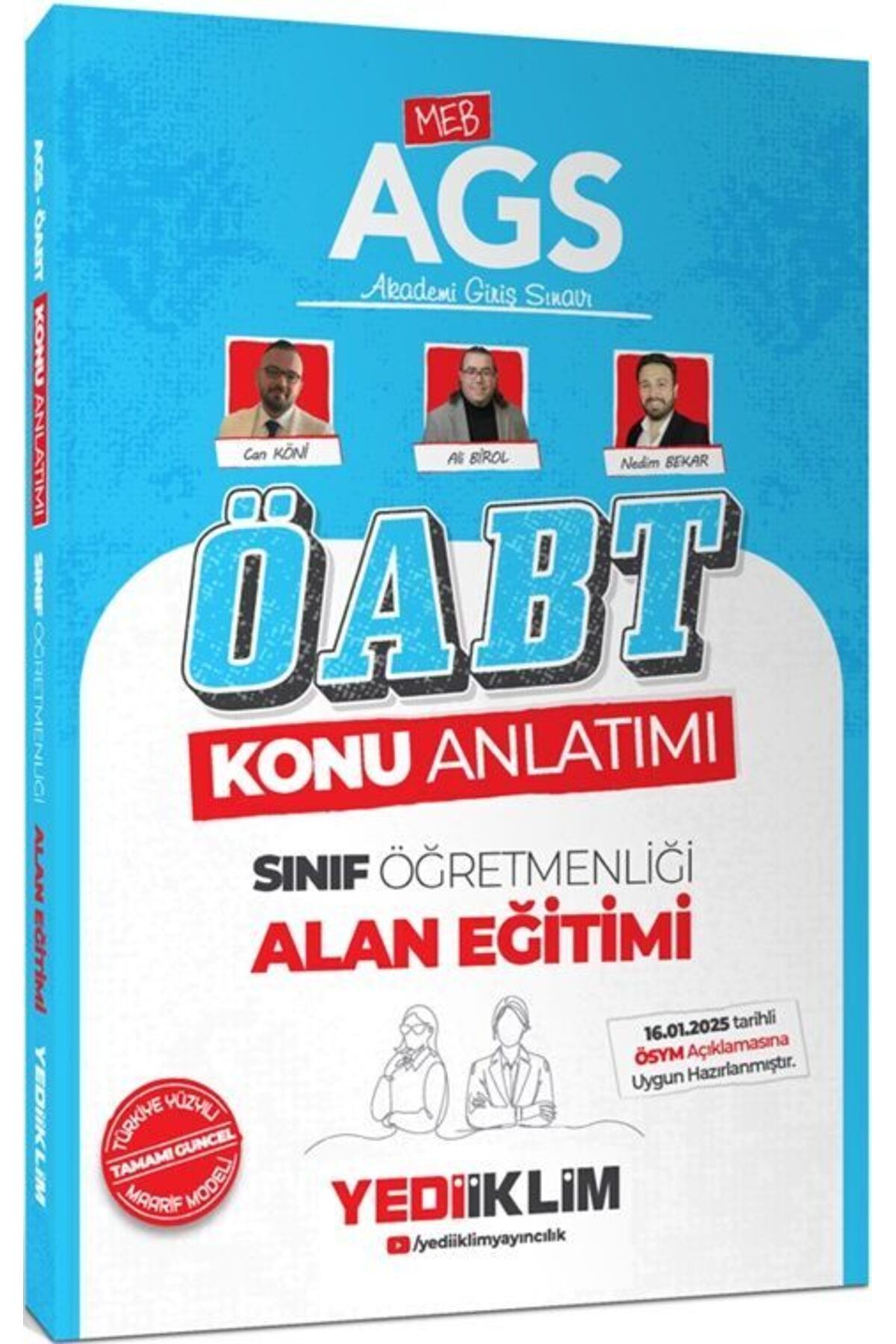 Yediiklim Yayınları Yediiklim Yayınları 2025 MEB AGS ÖABT Sınıf Öğretmenliği Alan Eğitimi Konu Anlatımı