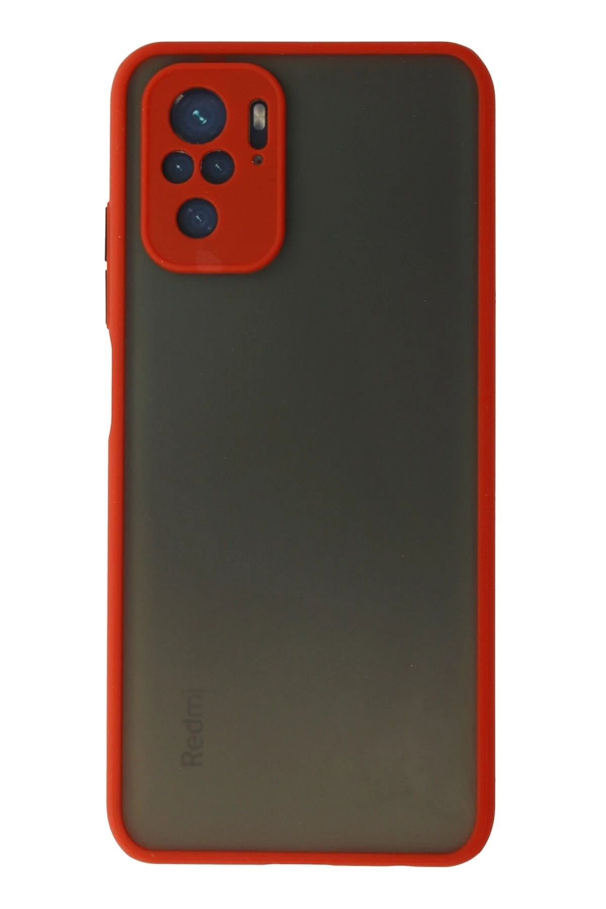 NewFace Xiaomi Redmi Note 10 Kılıf Montreal Silikon Kapak - Kırmızı BSTMY