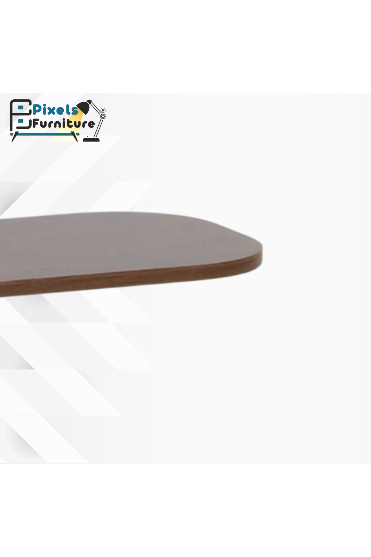 PixelsFurniture-Set of 2 Pixel Furniture C-Shaped Side Table for Sofa and Bed, Table with Solid Metal Bases 4