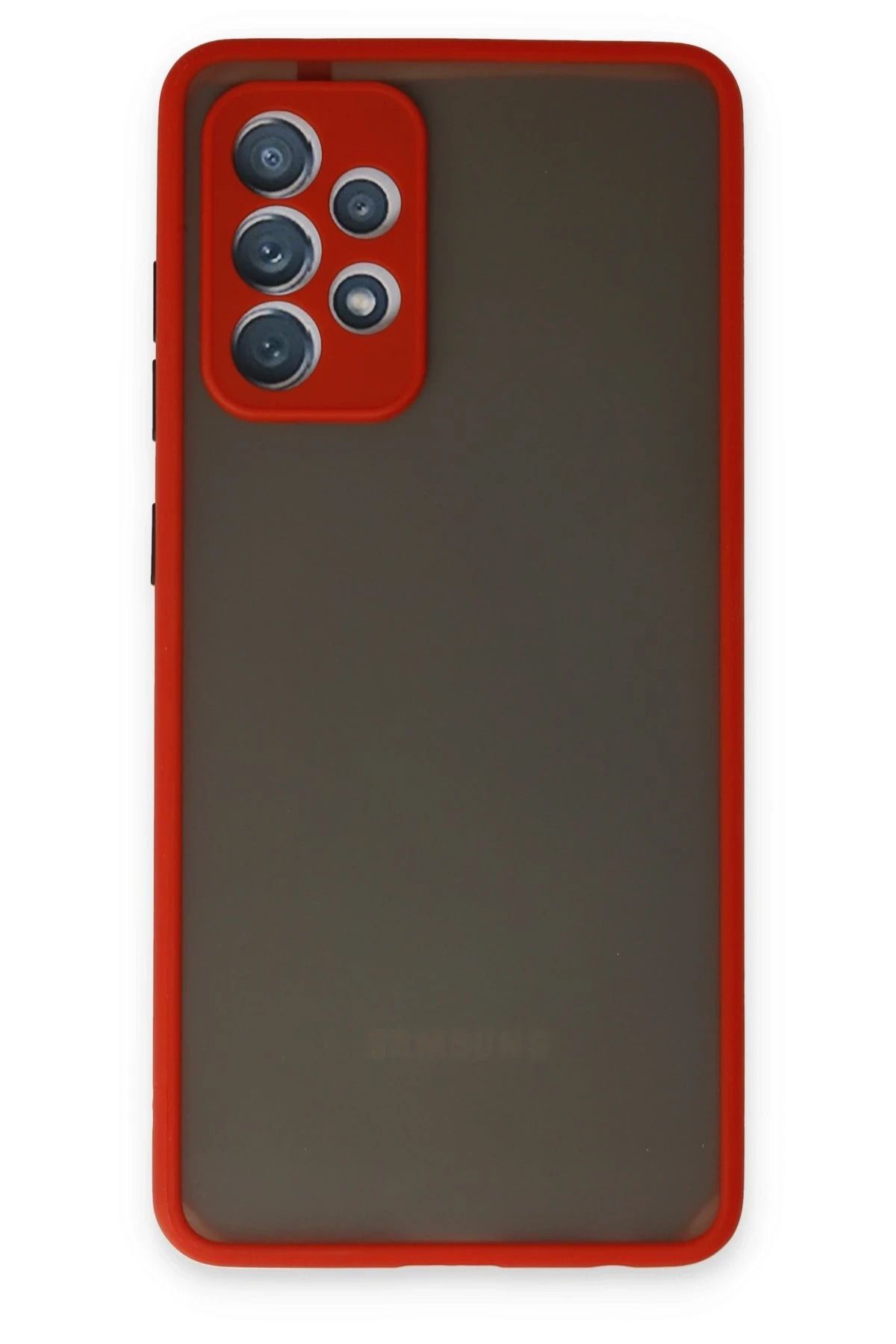 NewFace Samsung Galaxy A32 Kılıf Montreal Silikon Kapak - Kırmızı LZWDR