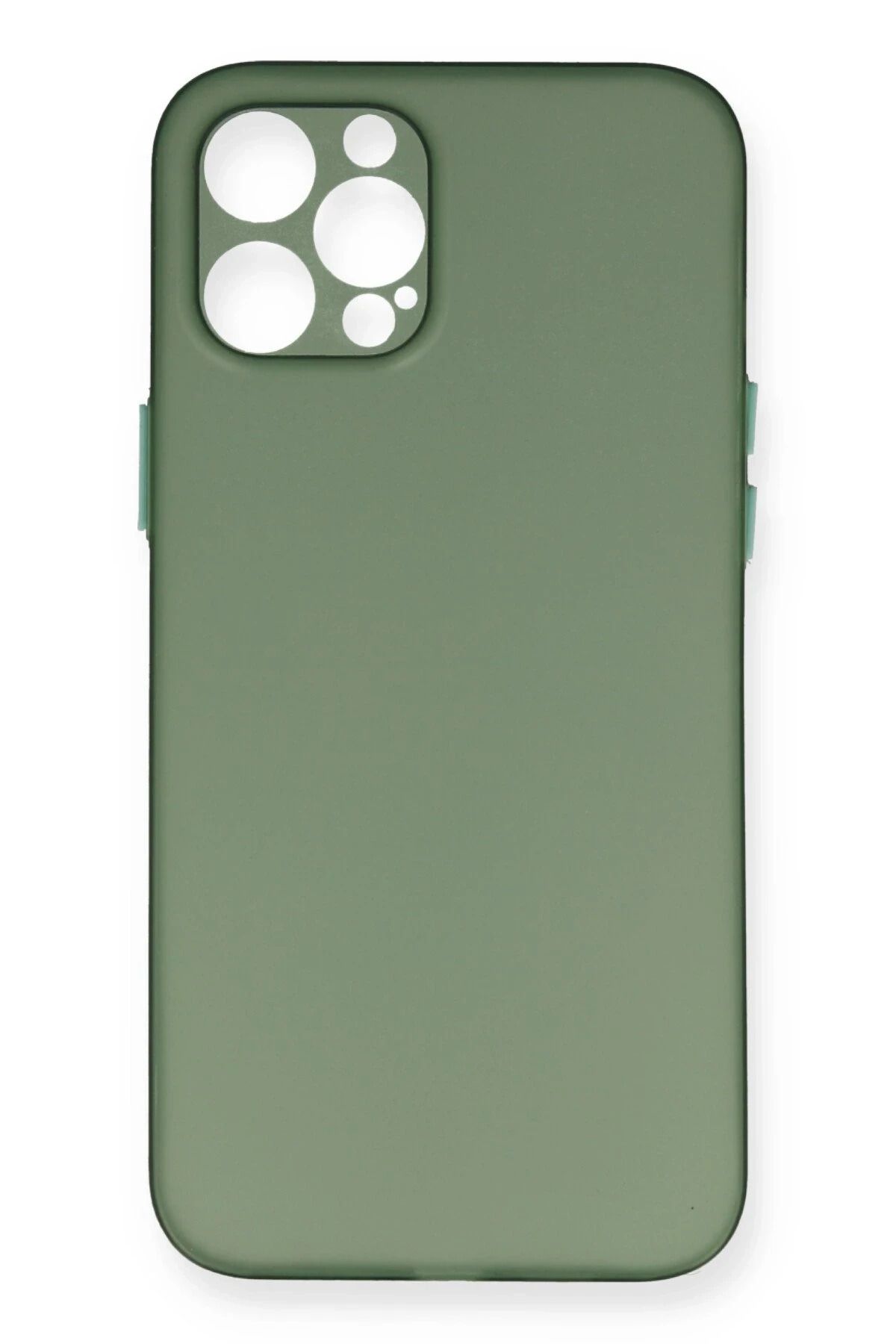 NewFace iPhone 12 Pro Kılıf PP Ultra İnce Kapak - Yeşil LZWDR
