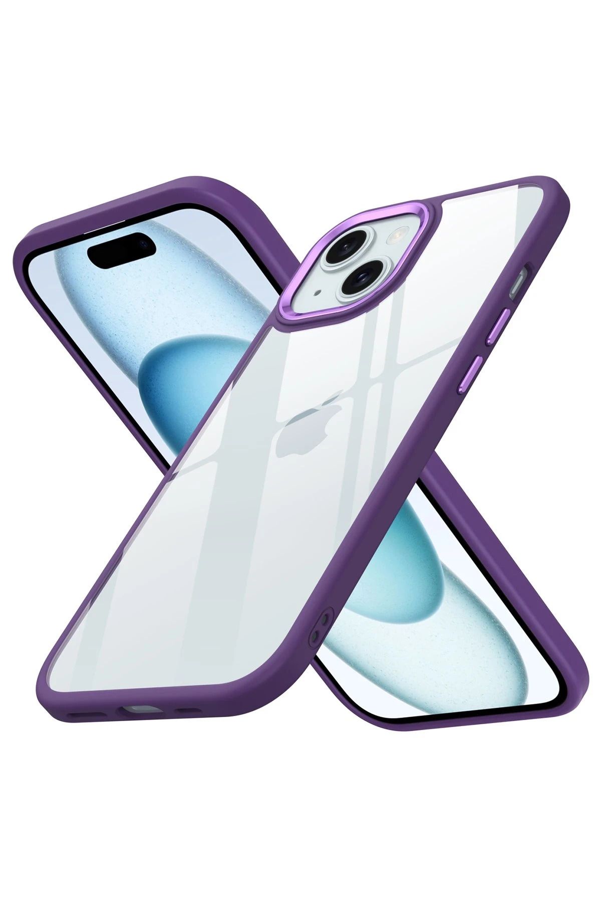 NewFace iPhone 15 Kılıf Power Silikon - Mor BSTMY