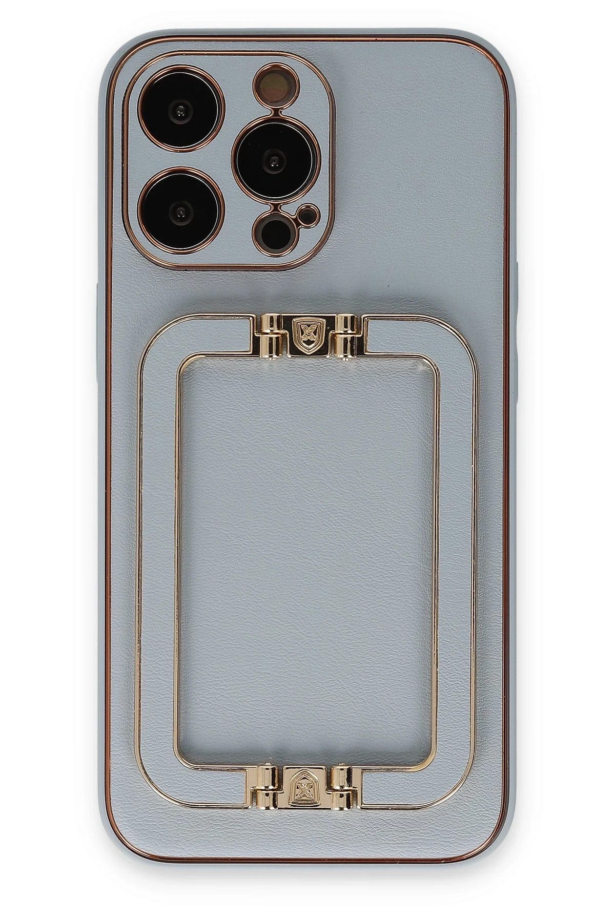 NewFace iPhone 13 Pro Max Kılıf Coco Elit Kapak - Turkuaz YNSMR