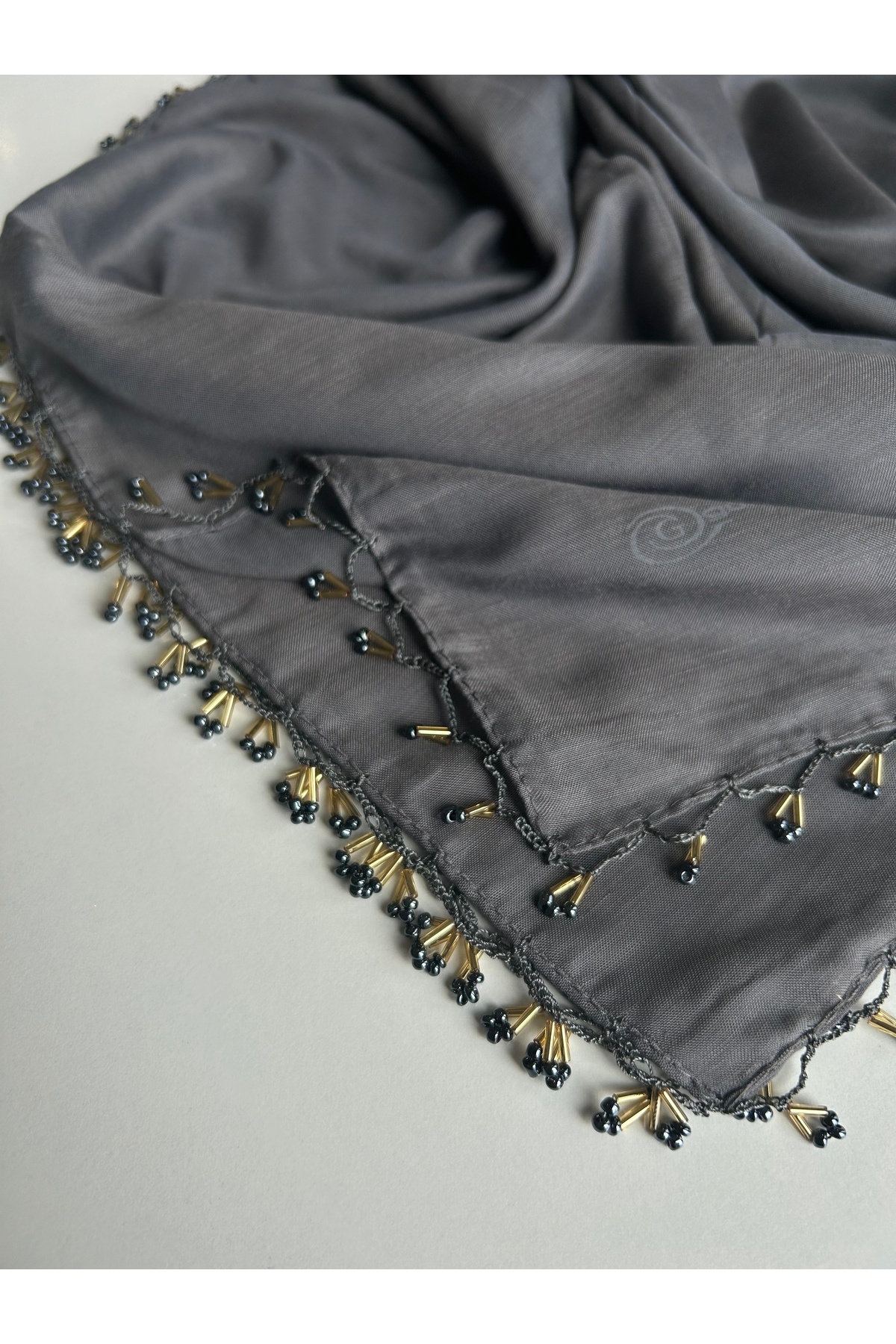 Sümeyye çeyiz-Handcrafted Handcrafted Edge Beaded Writing Cheesecloth Yemeni Dowry Gift 3