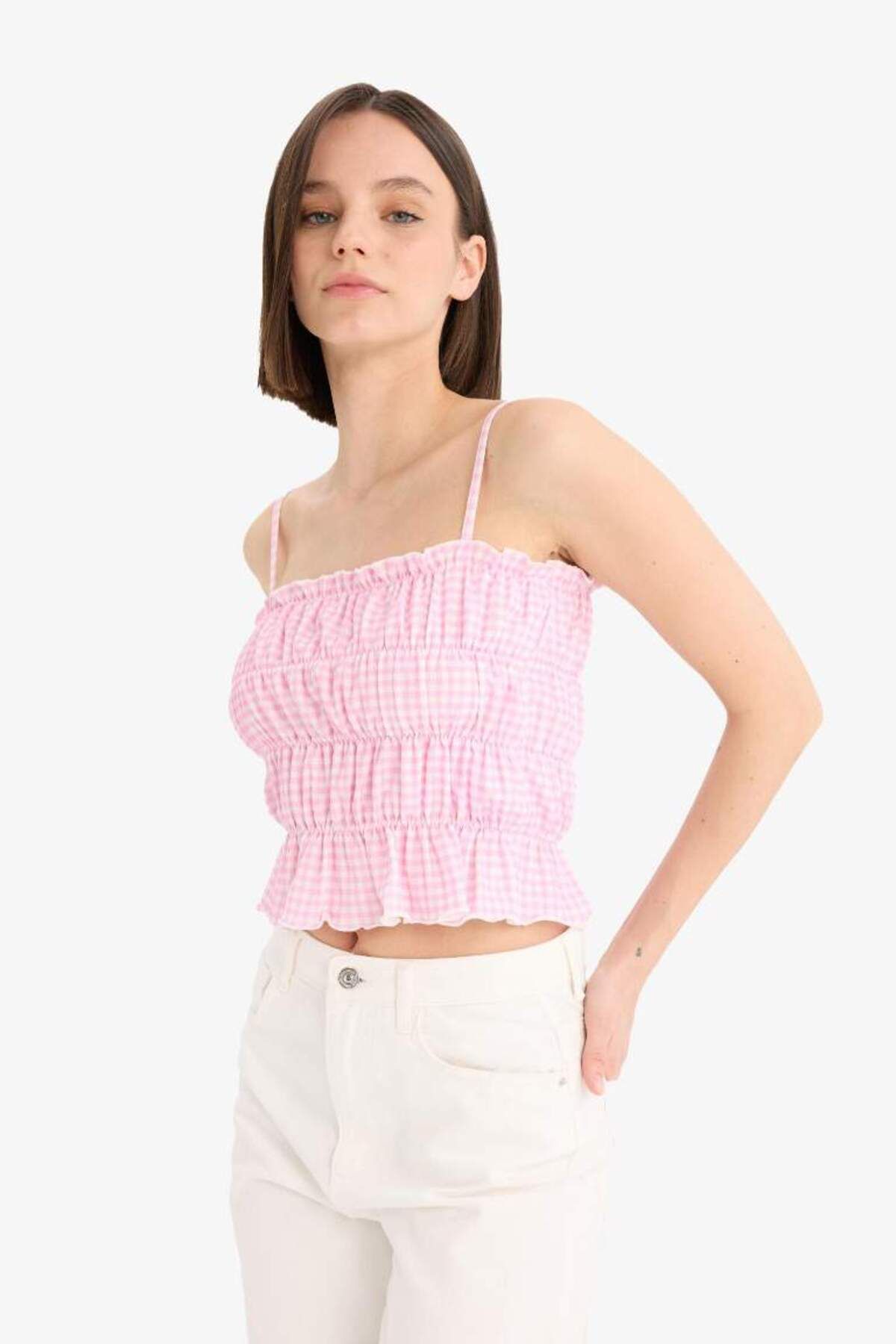 DeFacto-Coool Fitted Drawstring Strap Undershirt F2239Ax25Sm 6
