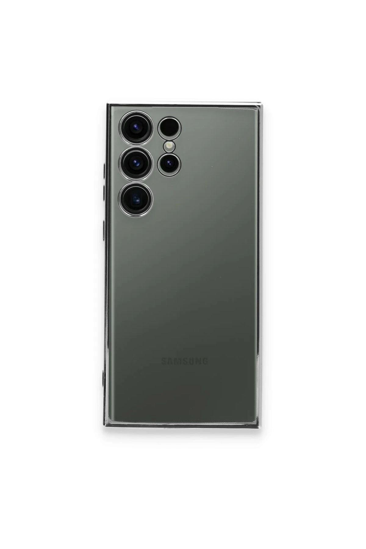 NewFace Samsung Galaxy S24 Ultra Kılıf Lensli Silikon - Mor FERRG