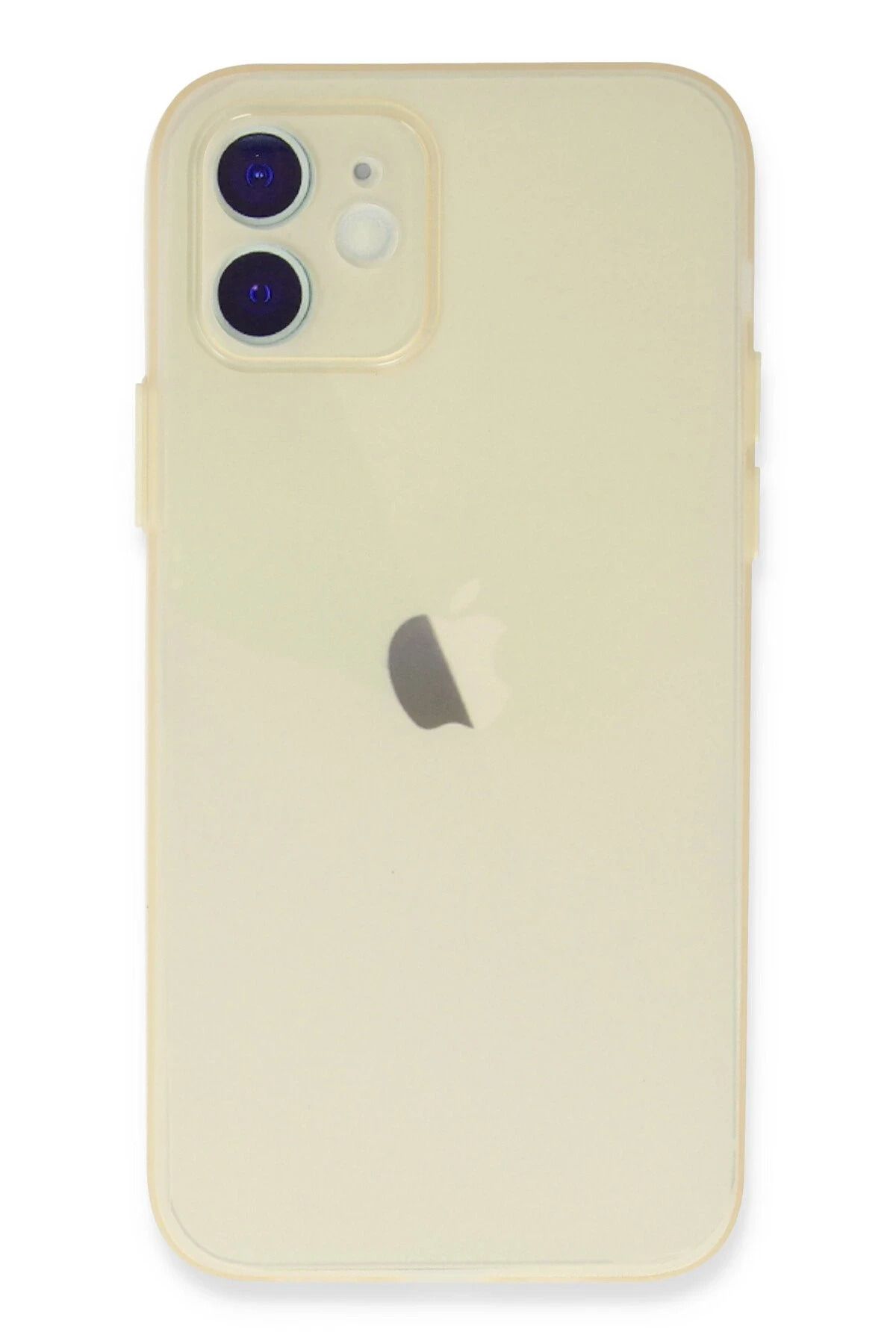 NewFace iPhone 12 Kılıf Silikon - Gold FLKRY
