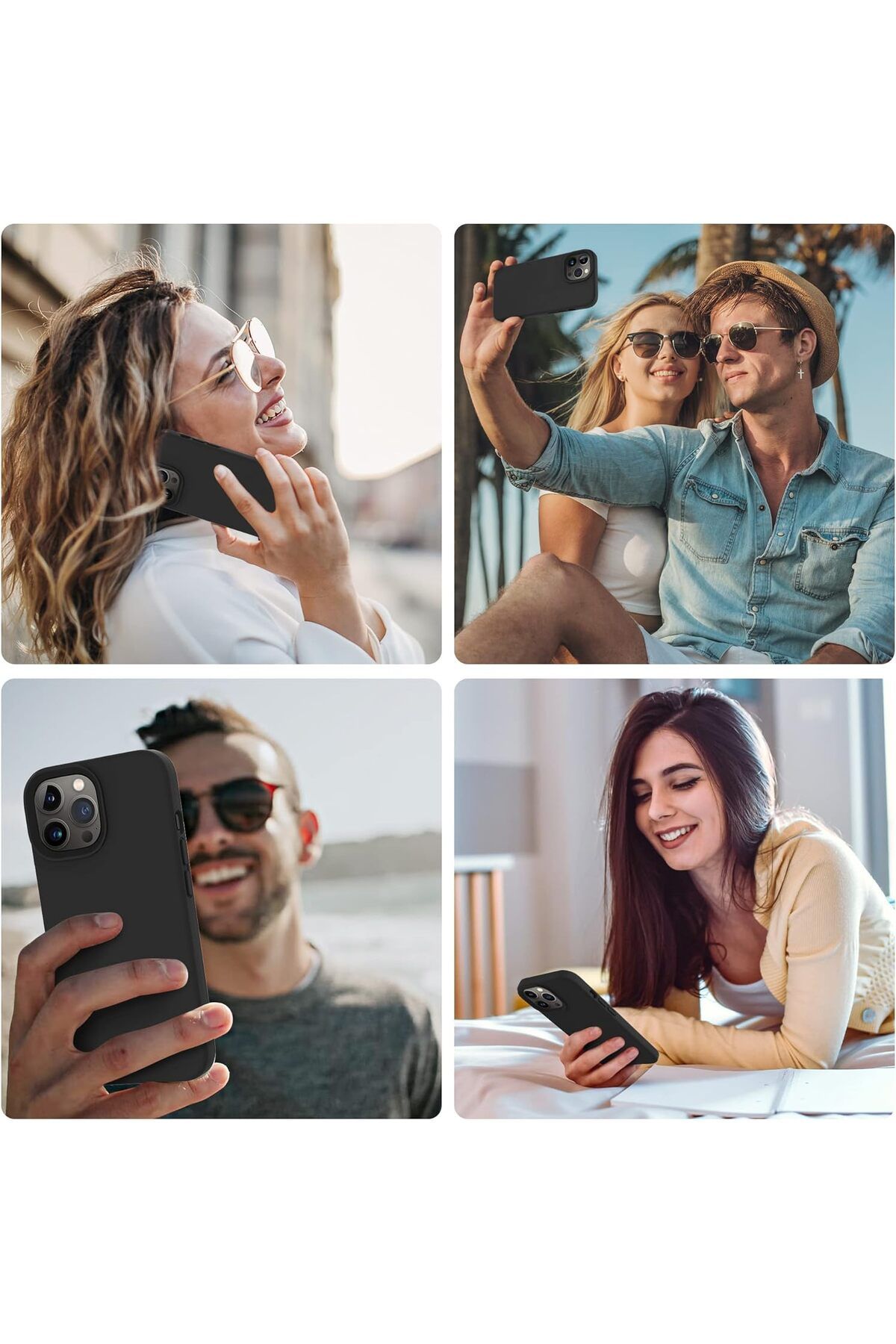 Generic-Silicone Case Cover Compatible with iPhone 13 pro max , Ultra Slim Fit with Full Body Protection 5