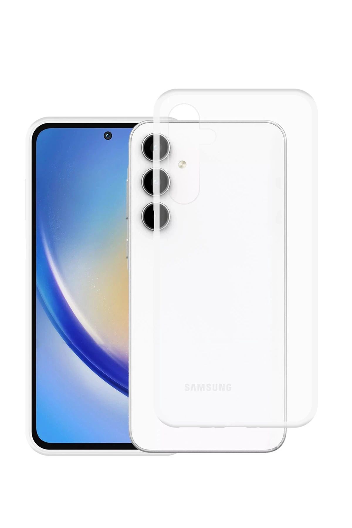 NewFace Samsung Galaxy A35 5G Kılıf Lüx Şeffaf Silikon JOJUA
