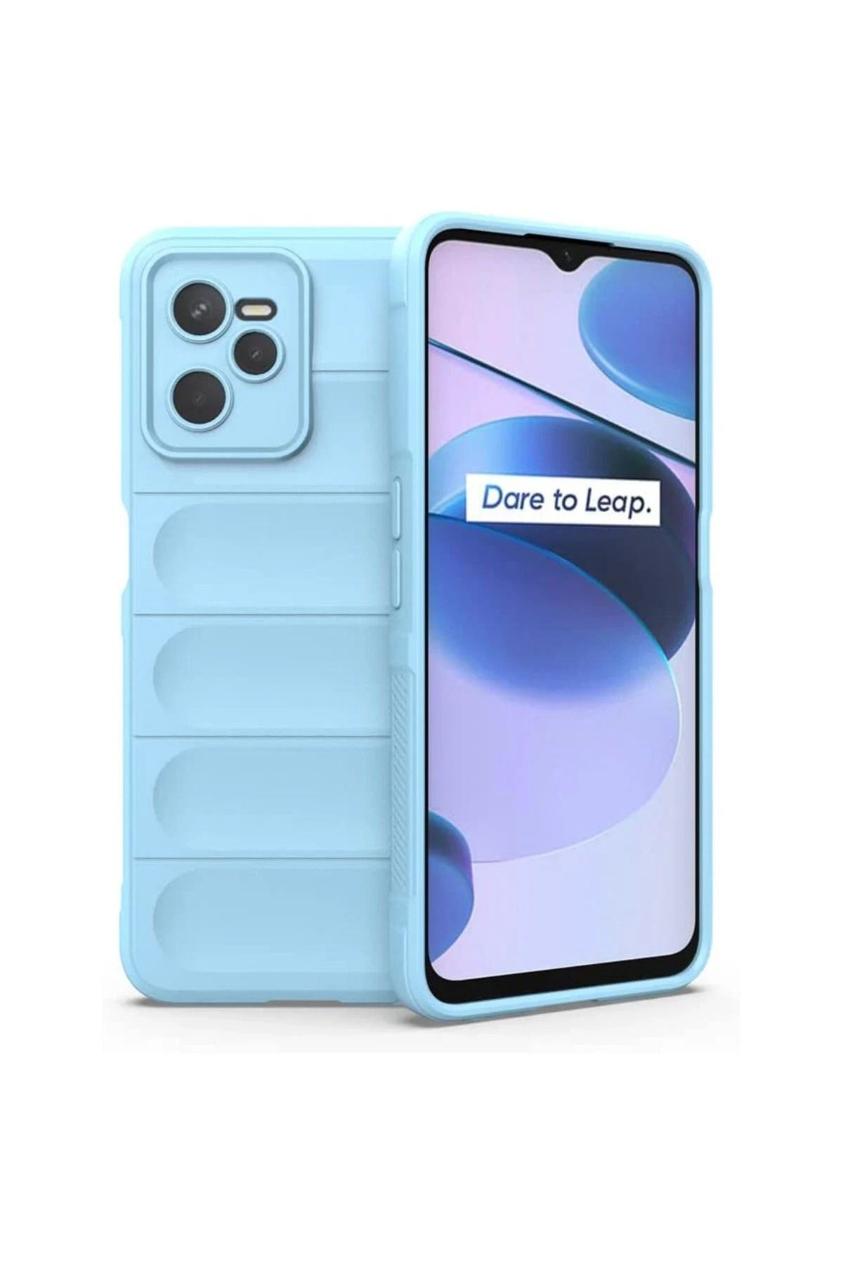 NewFace Realme C35 Kılıf Uyumlu Silikon - Sky Blue