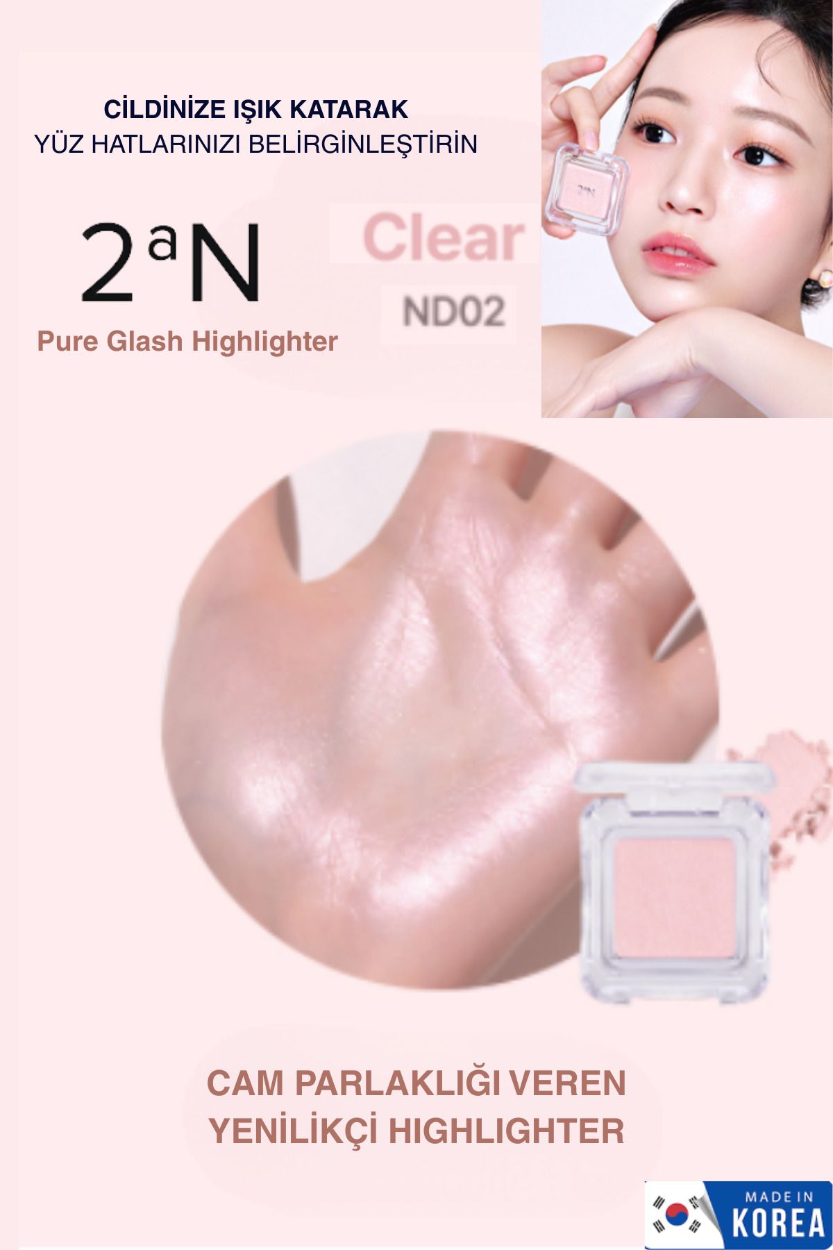 2aN Cam Parlaklığı Veren Yenilikçi Toz Highlighter (Aydınlatıcı)