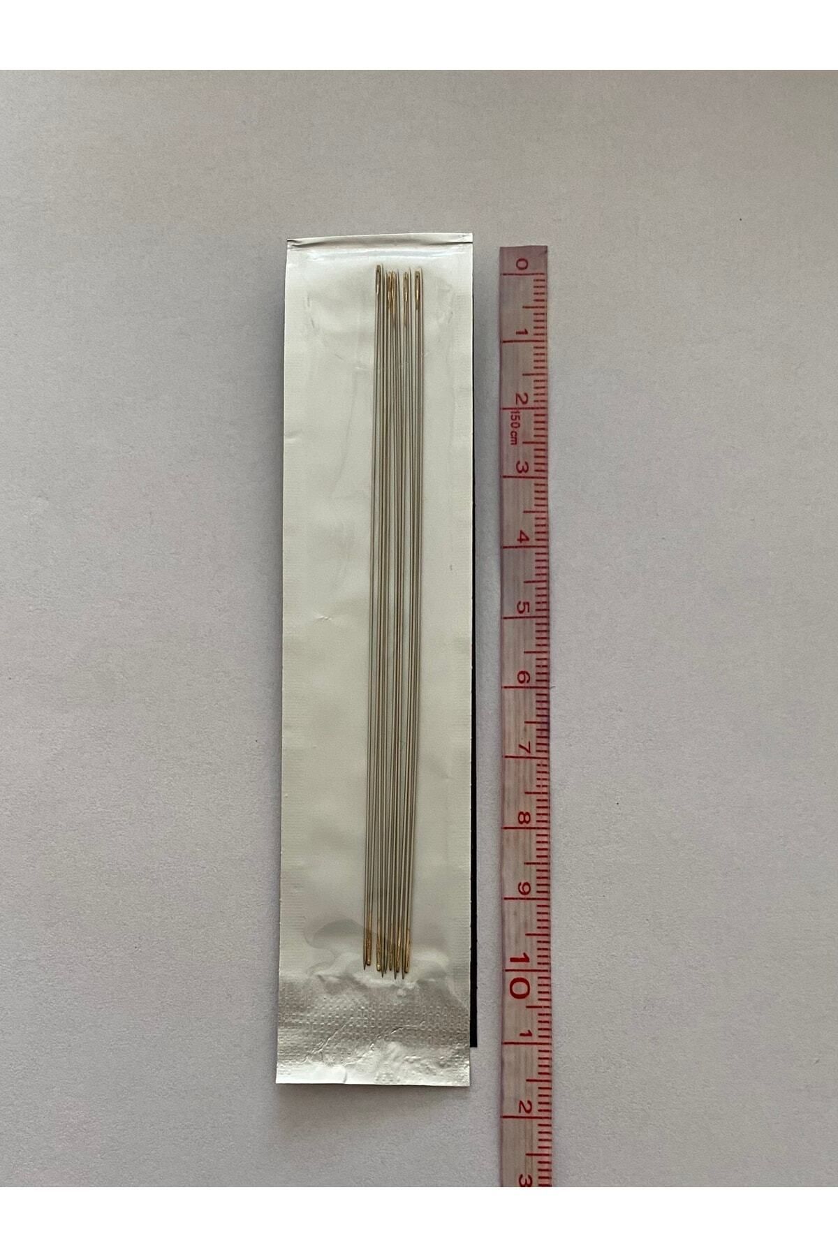 Öztürk Kum, hapishane, Adana Boncuk vb. Dizme Kıl İğne. 10cm. Paket içi: 10 adet.