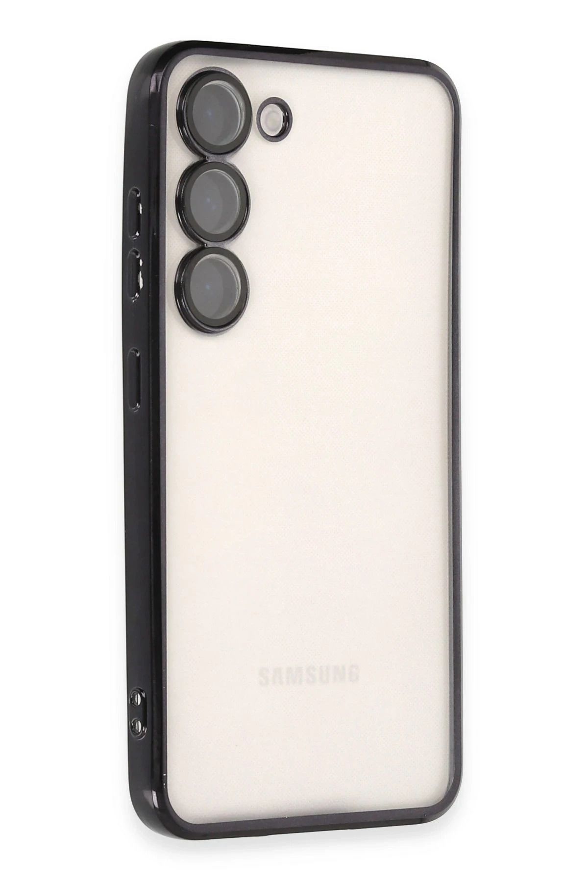 NewFace Samsung Galaxy S24 Kılıf Lensli Silikon - Siyah JOJUA