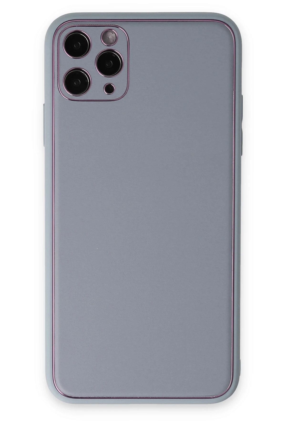 NewFace iPhone 11 Pro Kılıf Coco Deri Silikon Kapak - Turkuaz INSLM