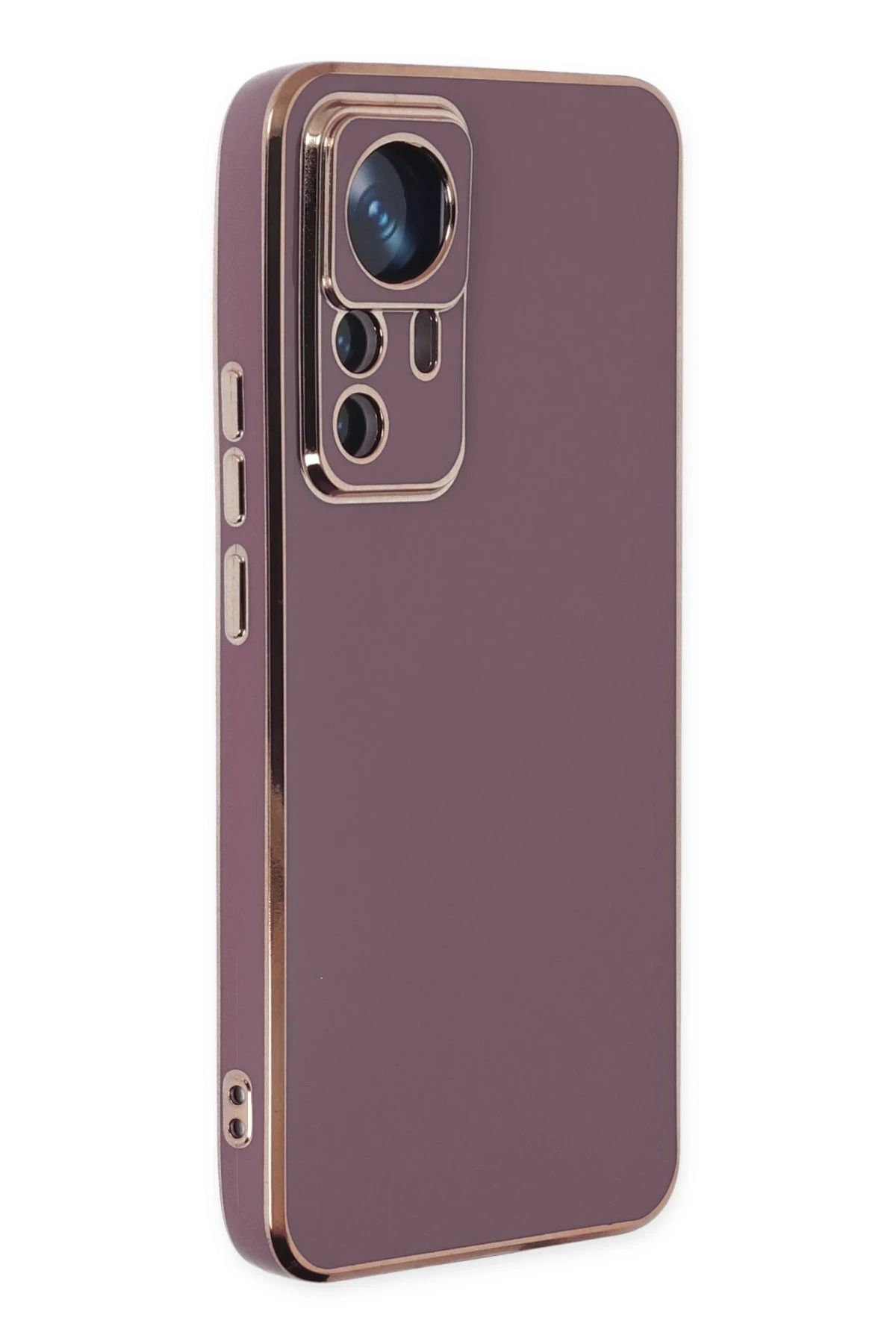 NewFace Xiaomi Mi 12T Pro Kılıf Volet Silikon - Mor NRMSA