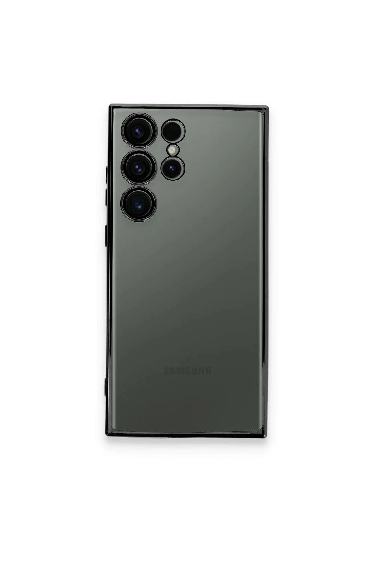 NewFace Samsung Galaxy S24 Ultra Kılıf Lensli Silikon - Yeşil JOJUA