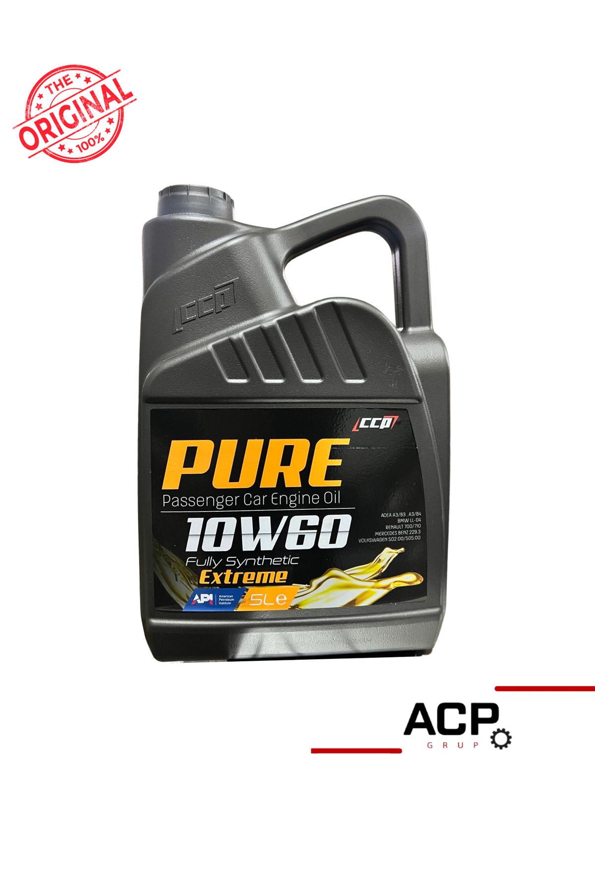 CCP PURE 10W-60 FUL SENTETİK 5L MOTOR YAĞI