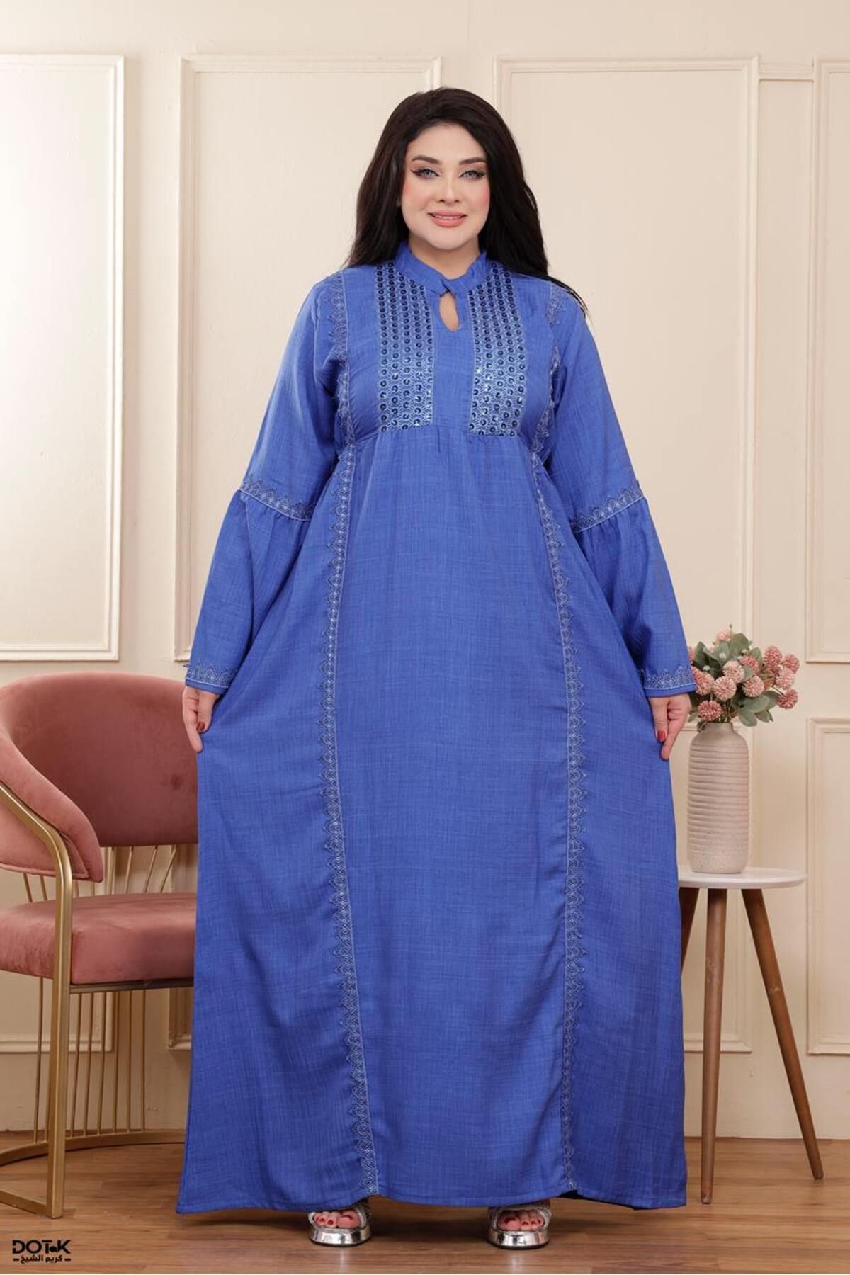 Generies-Linen abaya made of light and comfortable linen material with an elegant and modern design, ideal for everyday use 2