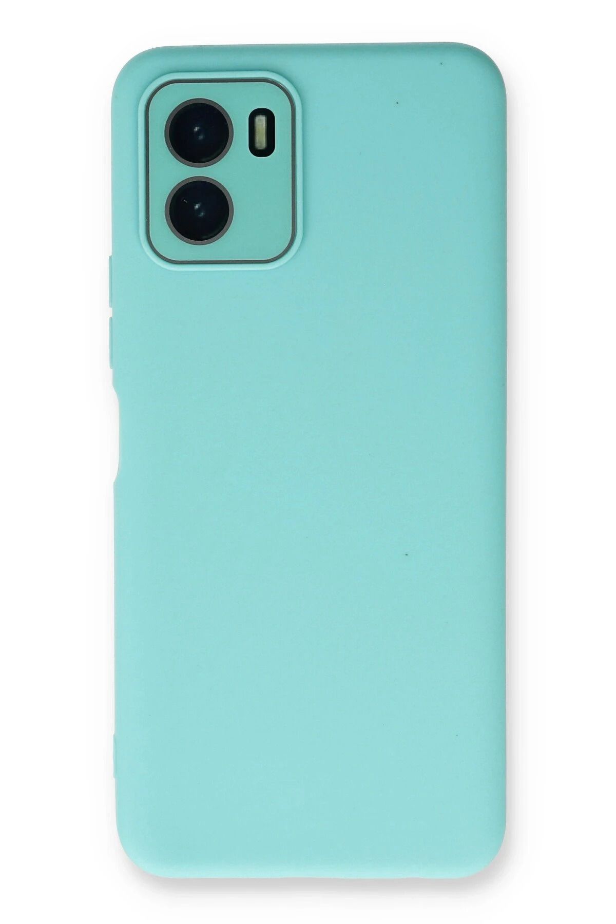 NewFace Vivo Y15S Kılıf Lansman Glass Kapak - Turkuaz FERRG