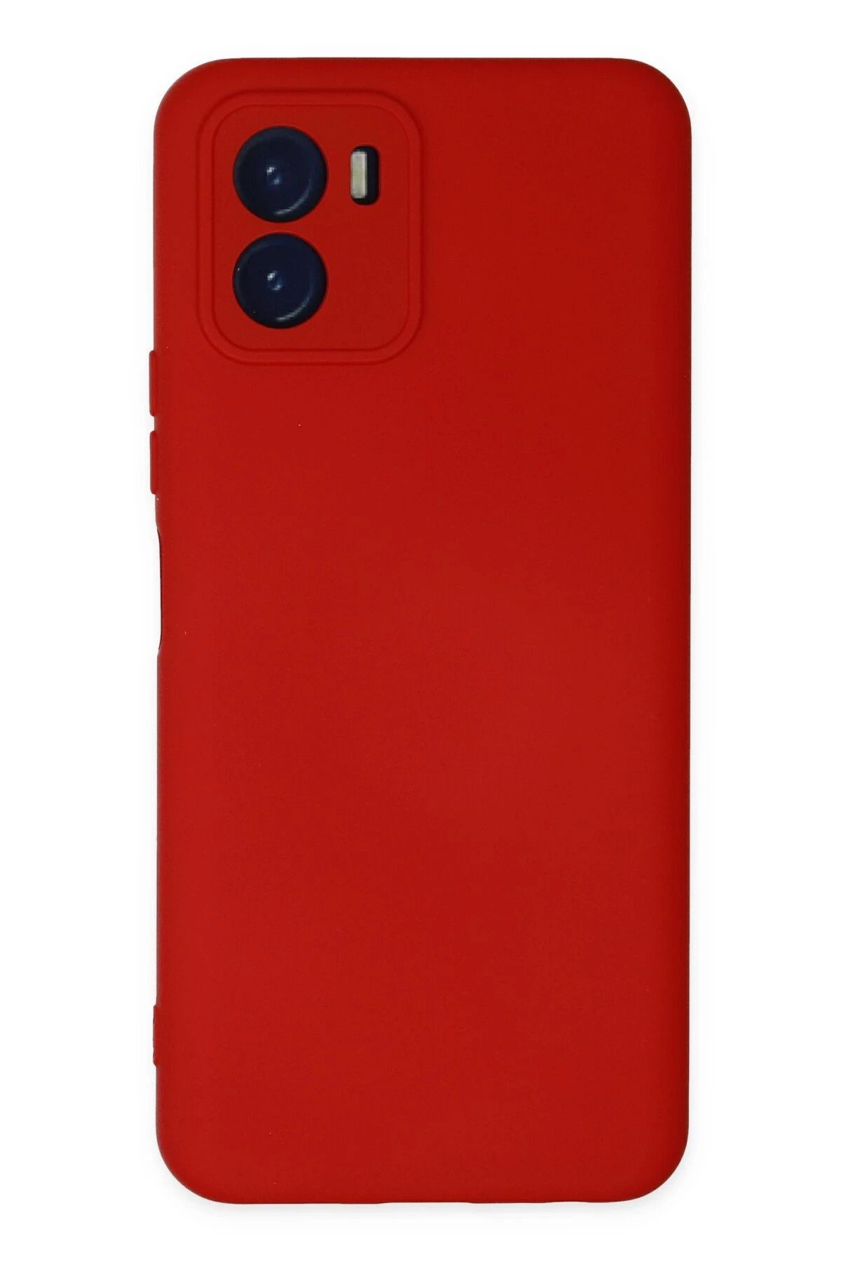 NewFace Vivo Y15S Kılıf Nano içi Kadife Silikon - Kırmızı JOJUA