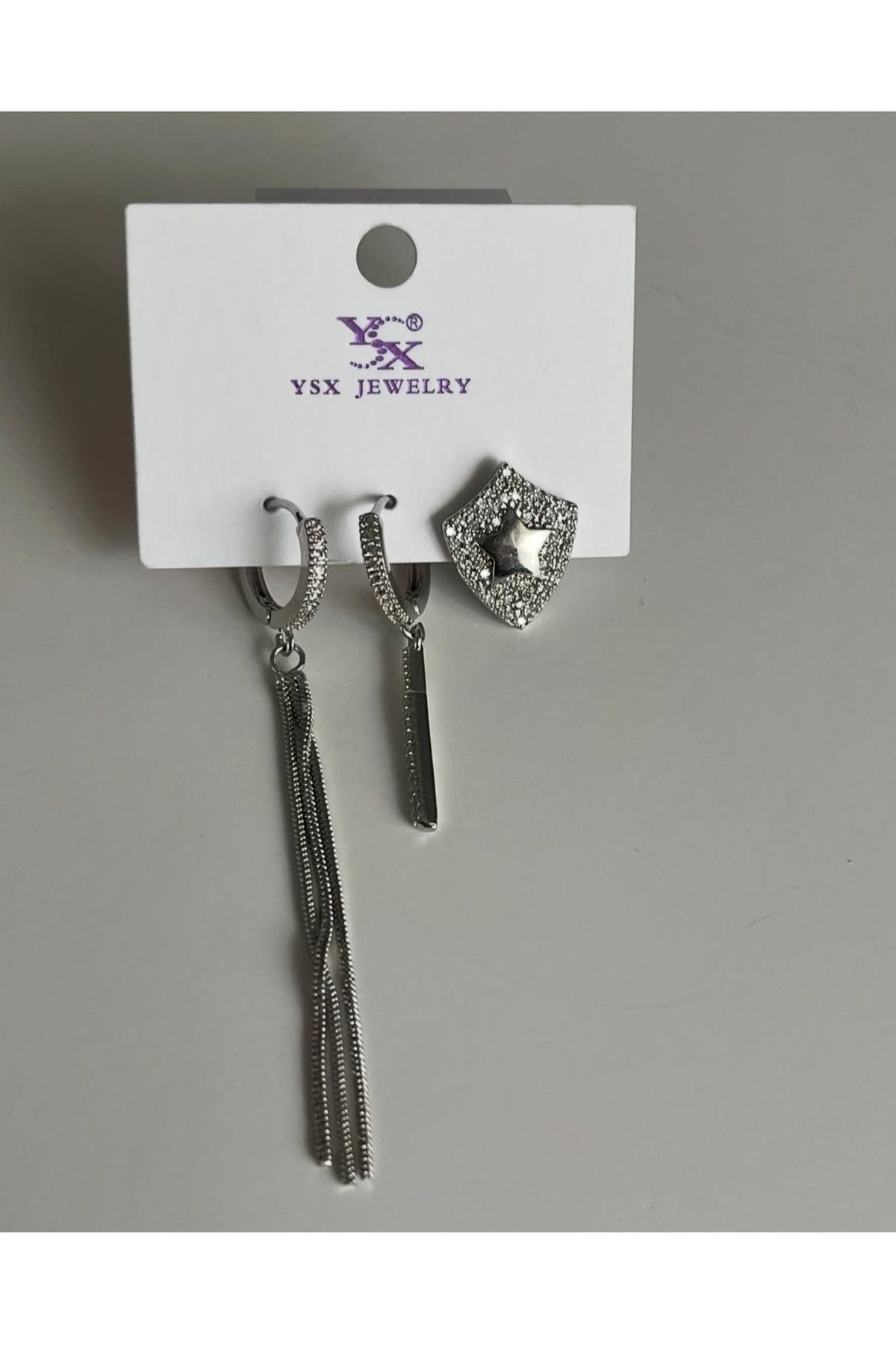 İD ACCESSORİES Zirkon Taşlı Küpe