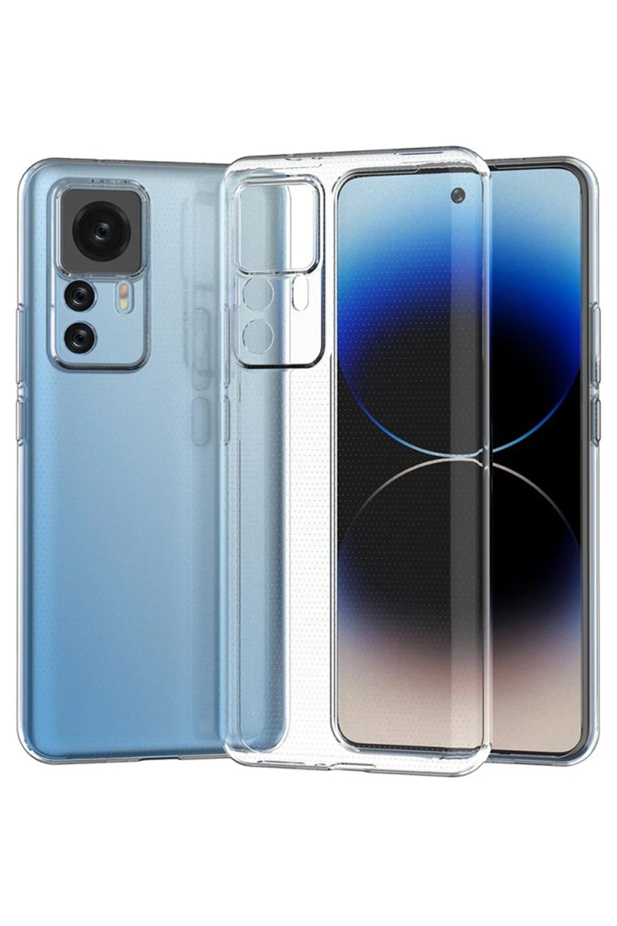 NewFace Xiaomi Mi 12T Pro Kılıf Lüx Şeffaf Silikon NRMSA