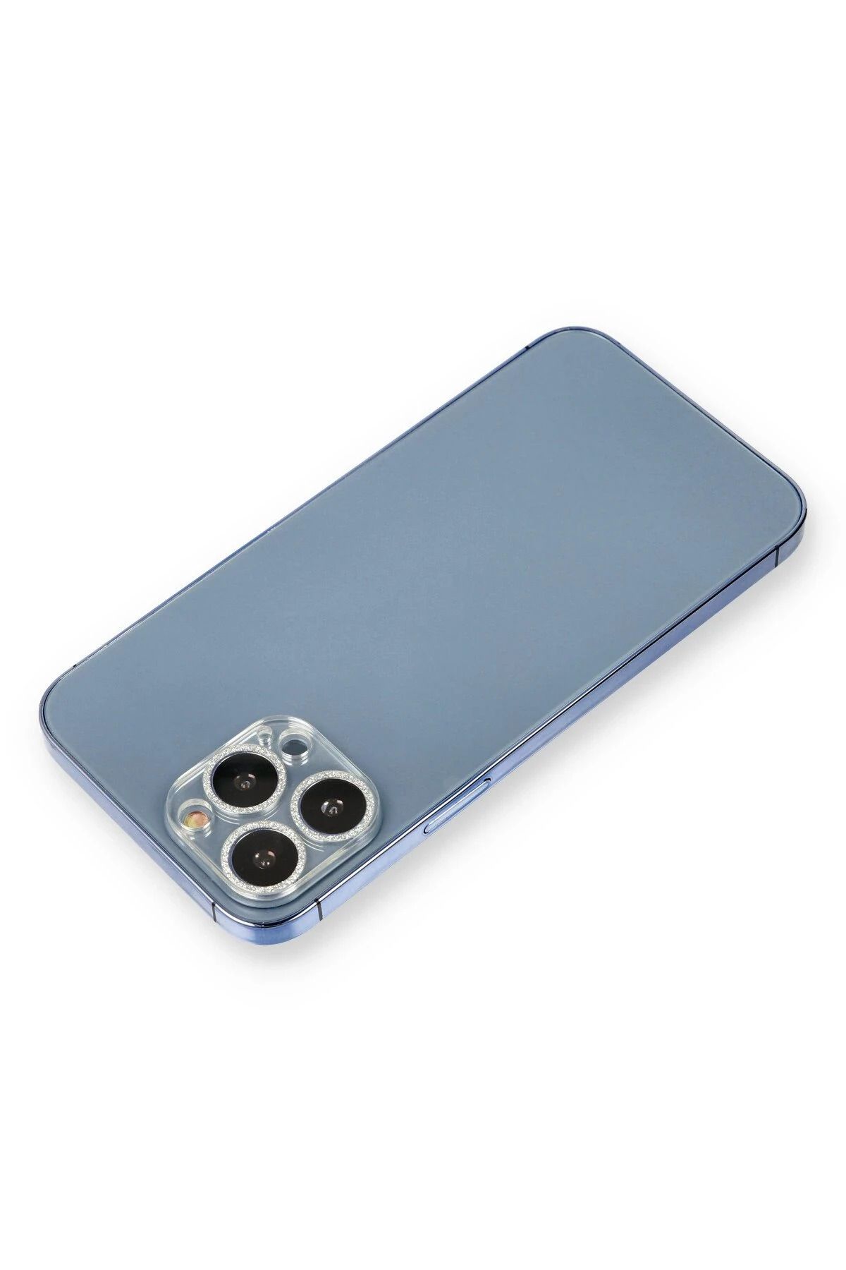 NewFace iPhone 12 Pro Max Uyumlu Kamera Lens Koruma Cam - Gümüş DRSTR