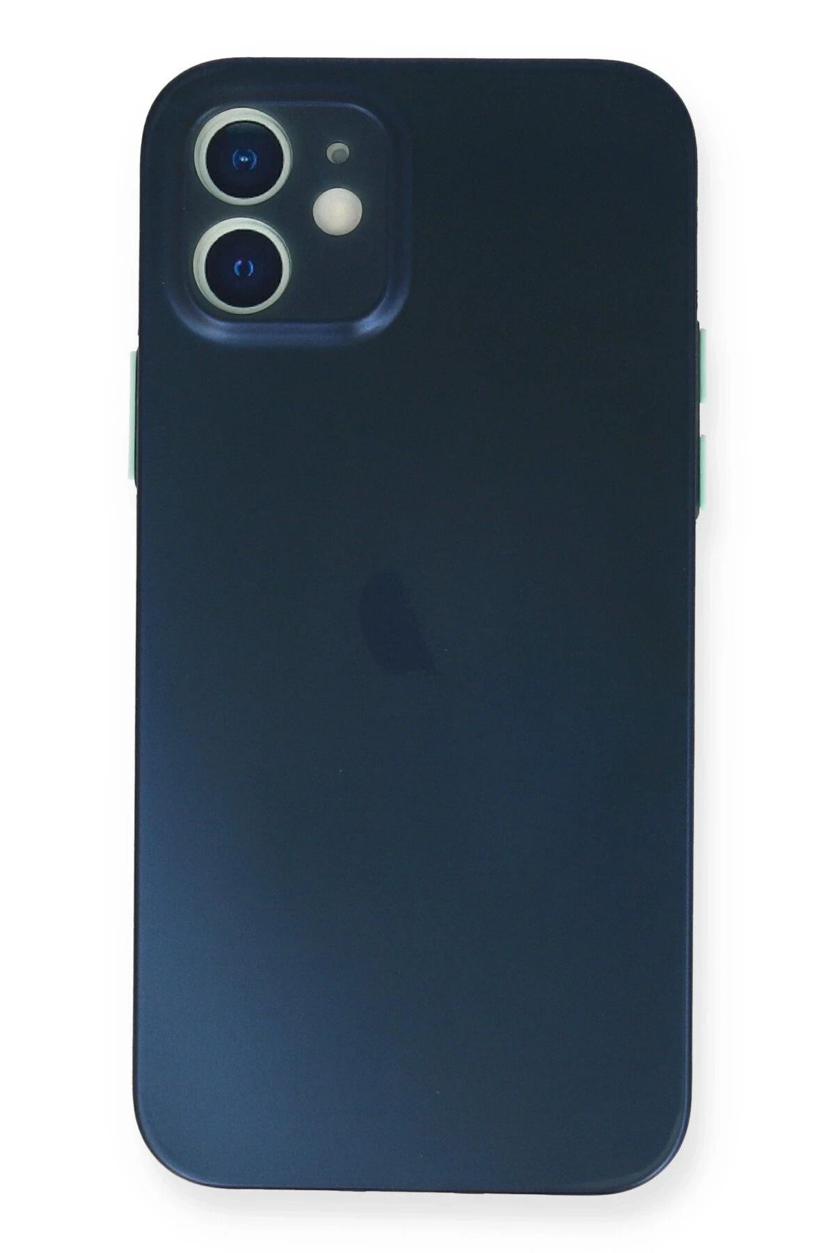 NewFace iPhone 12 Kılıf PP Ultra İnce Kapak - Mavi YNSMR