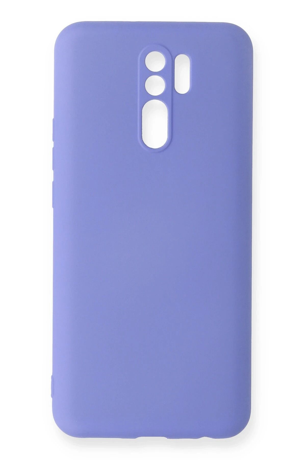 NewFace Xiaomi Redmi 9 Uyumlu  Kılıf Nano içi Kadife Silikon - Lila BSTMY