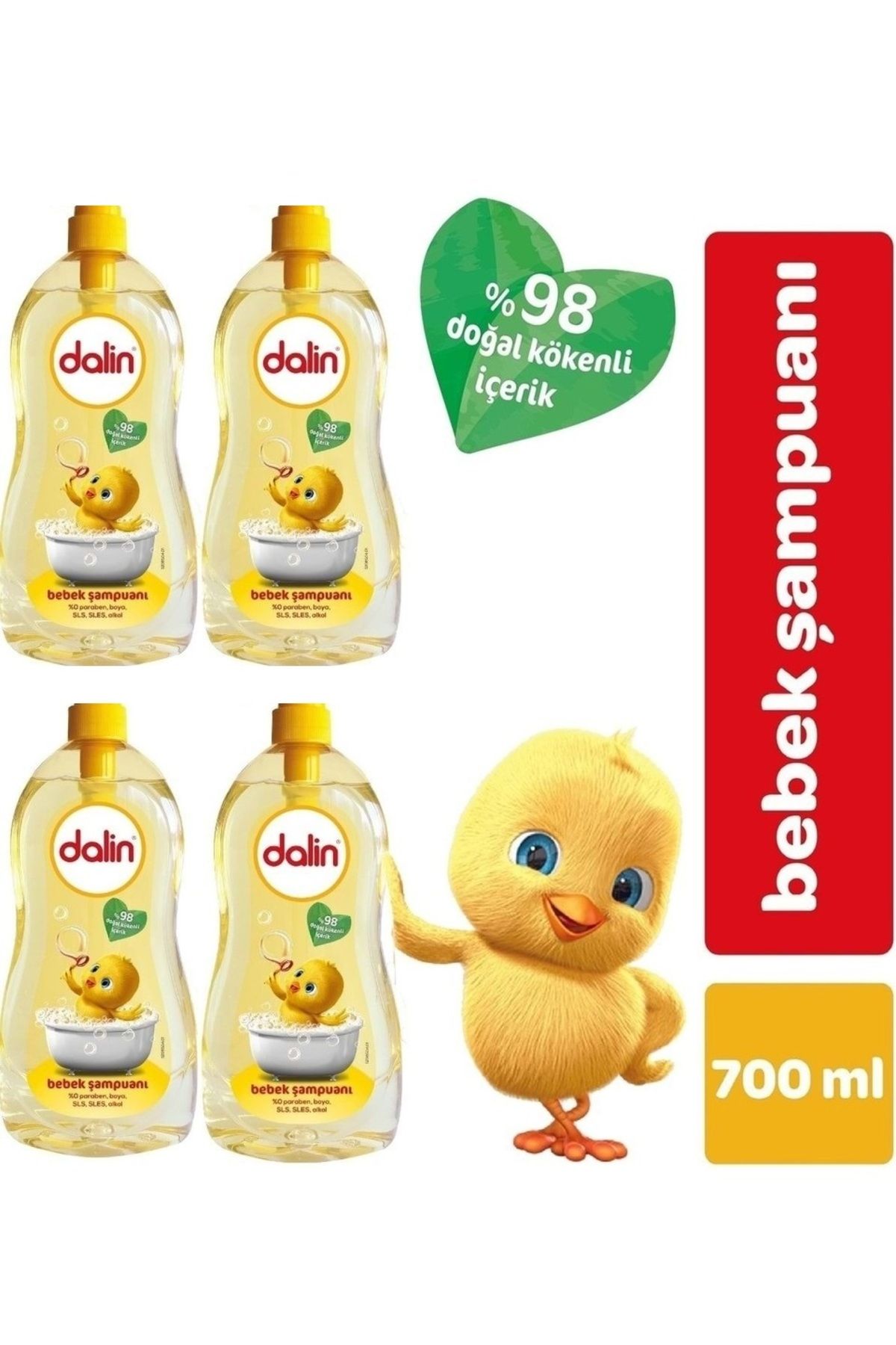 Dalin Bebek Şampuanı 700 Ml x 4 Adet