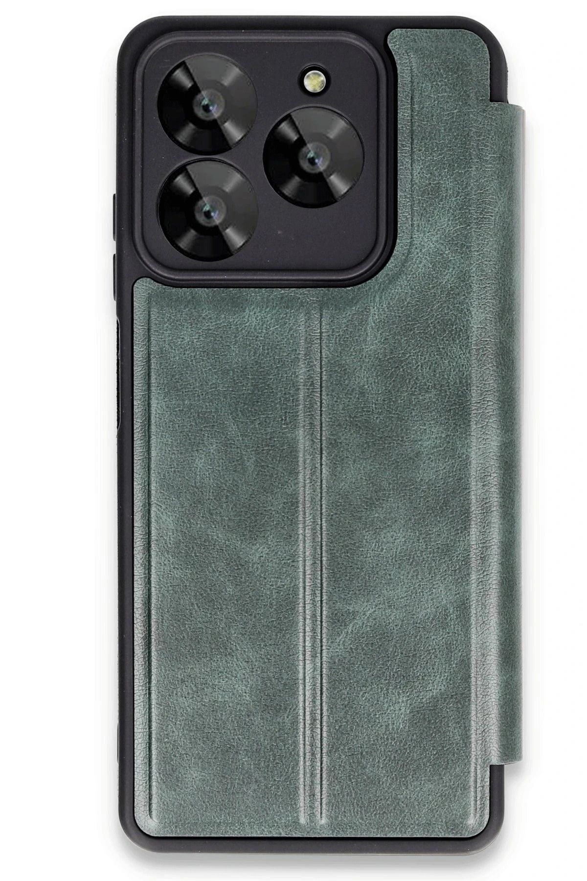 NewFace General Mobile Era 30 Kılıf Flip Cover - Koyu Yeşil YNSMR
