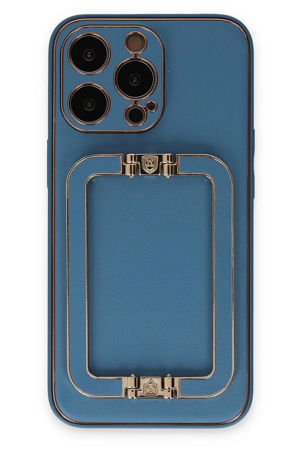 NewFace iPhone 13 Pro Kılıf Coco Elit Kapak - Mavi BSTMY