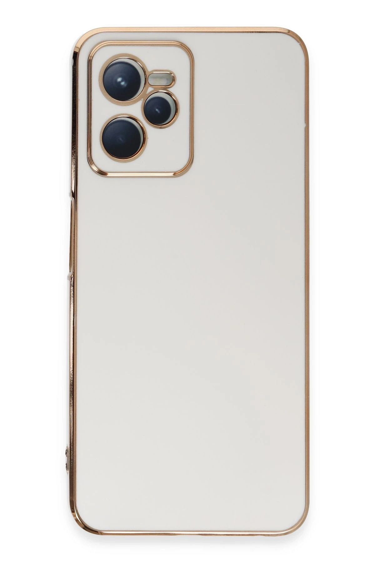 NewFace Realme C35 Kılıf Volet Silikon - Beyaz DPMAH