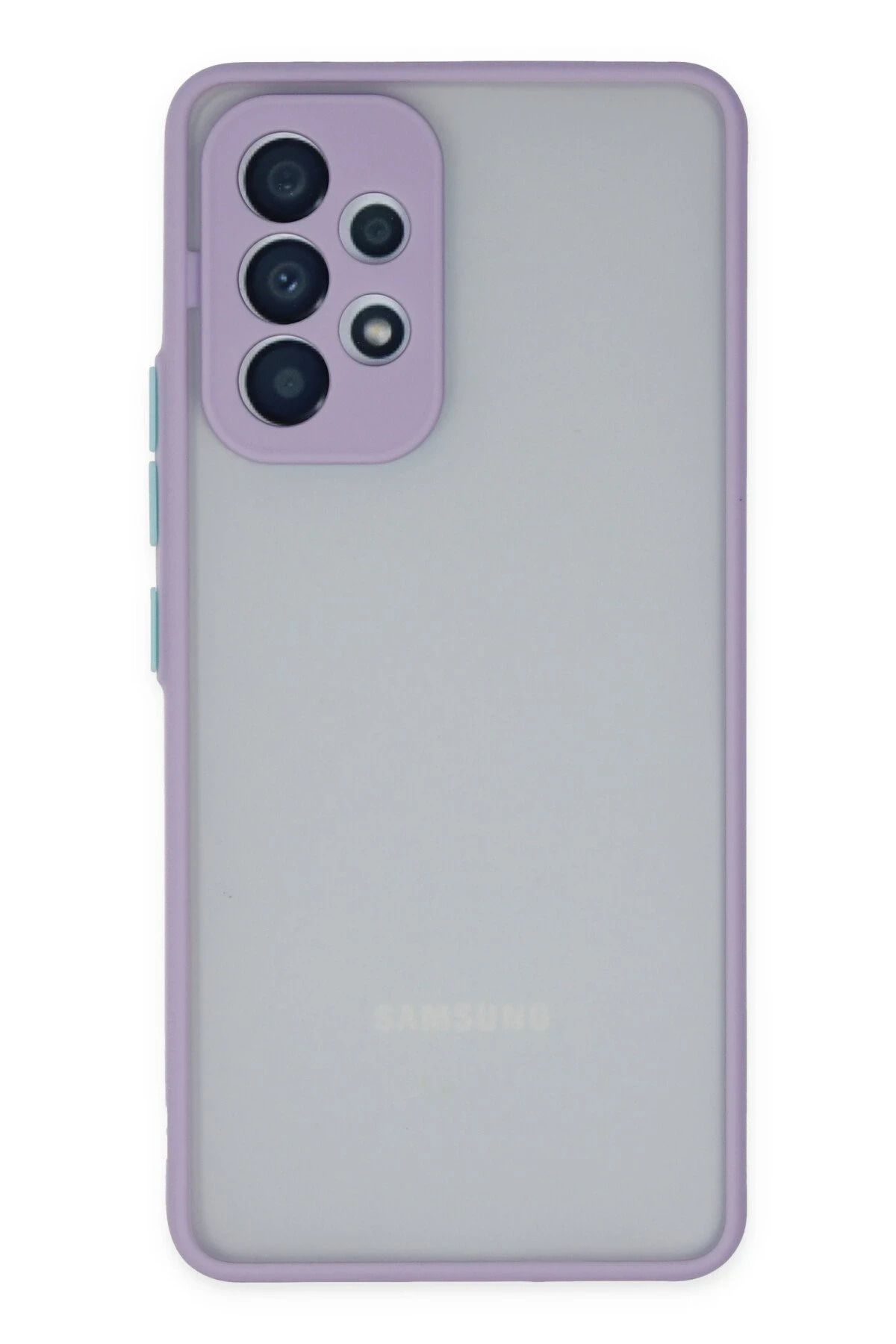 NewFace Samsung Galaxy A33 5G Kılıf Montreal Silikon Kapak - Mor HNZRN