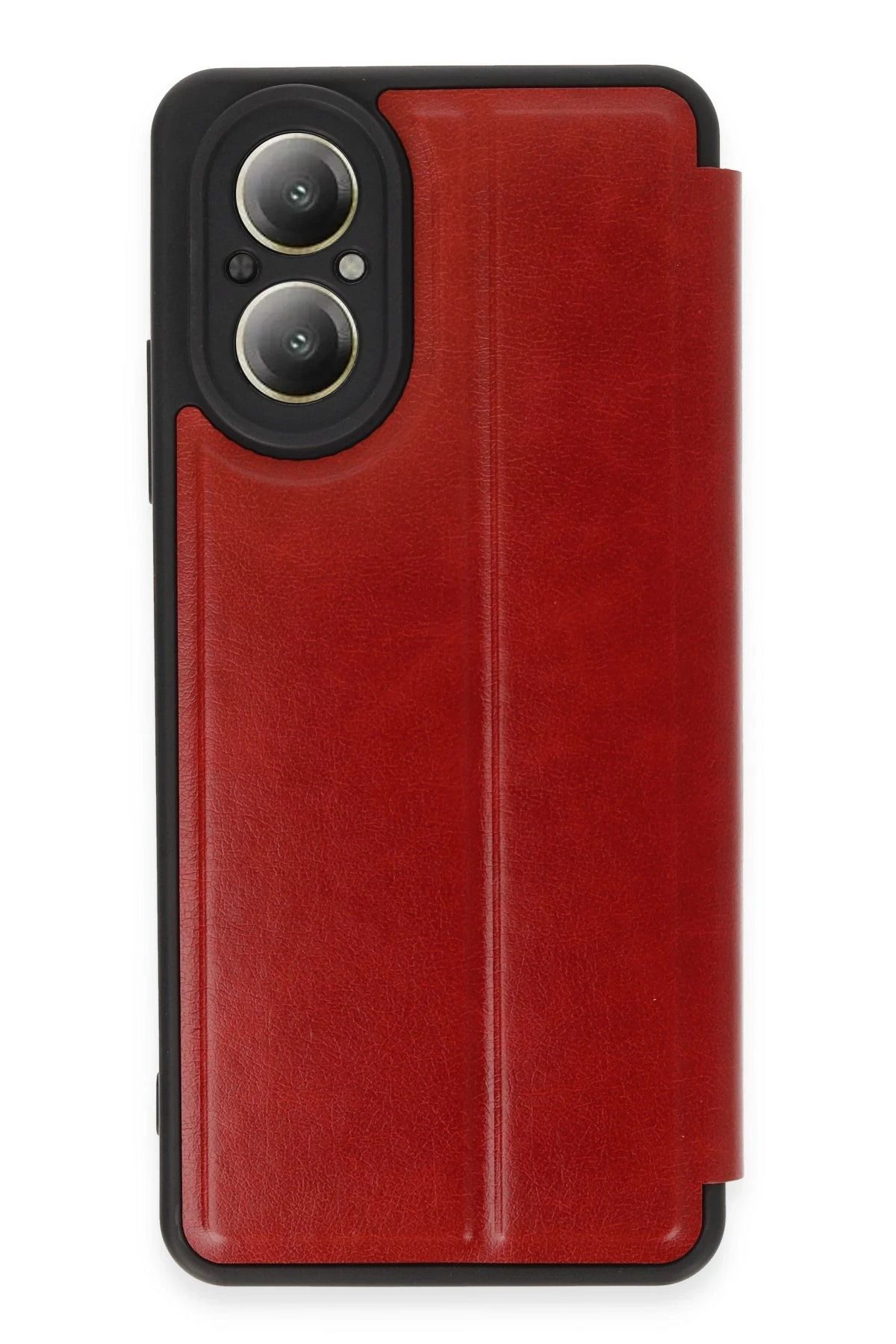 NewFace Realme 12 Lite Kılıf Flip Cover - Kırmızı YNSMR
