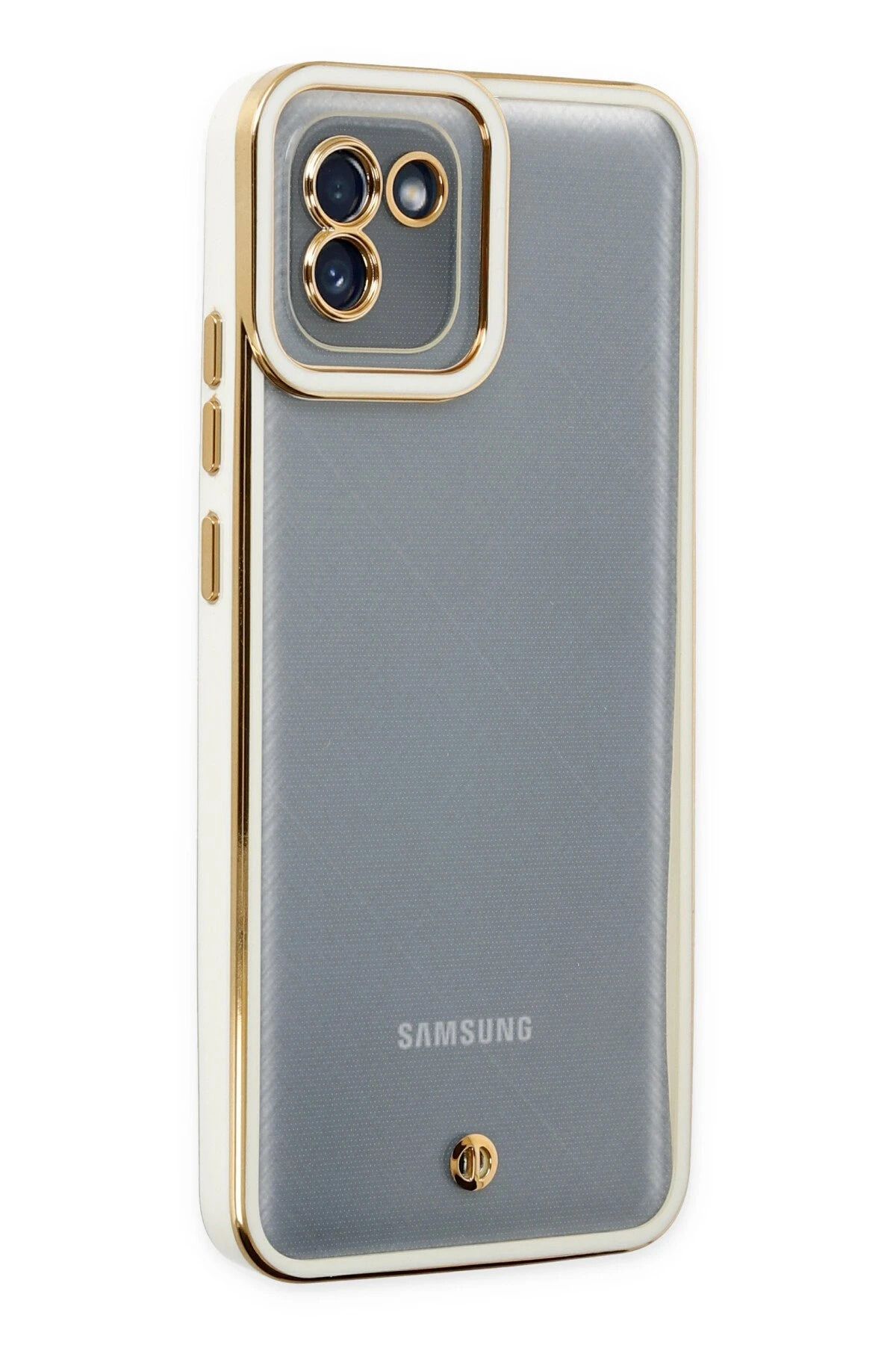 NewFace Samsung Galaxy A03 Kılıf Liva Lens Silikon - Beyaz JOJUA