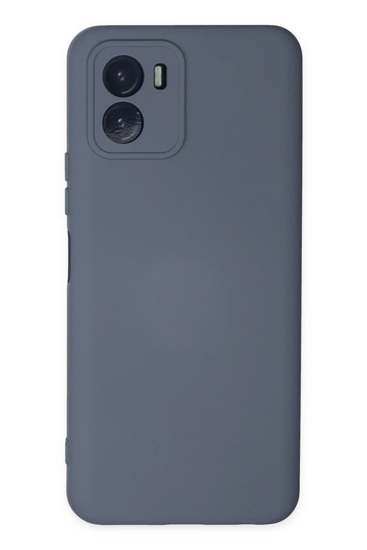 NewFace Vivo Y15S Kılıf Nano içi Kadife Silikon - Gri NRMSA