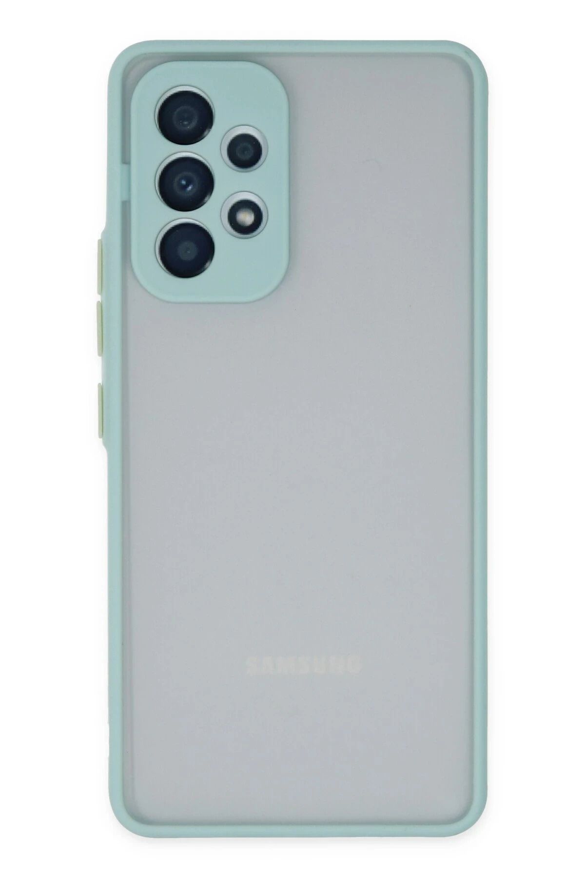NewFace Samsung Galaxy A13 4G Kılıf Montreal Silikon Kapak - Turkuaz INSLM