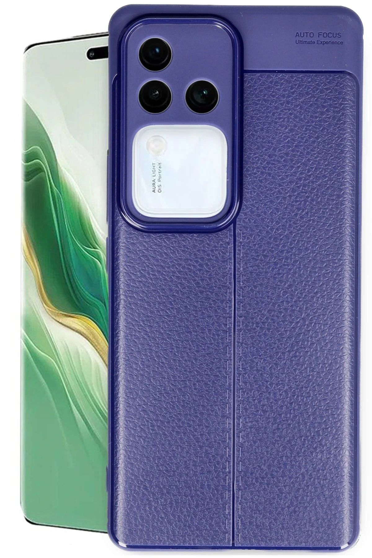 NewFace Vivo V30 5G Kılıf Auto Focus Kapak - Lacivert YNSMR