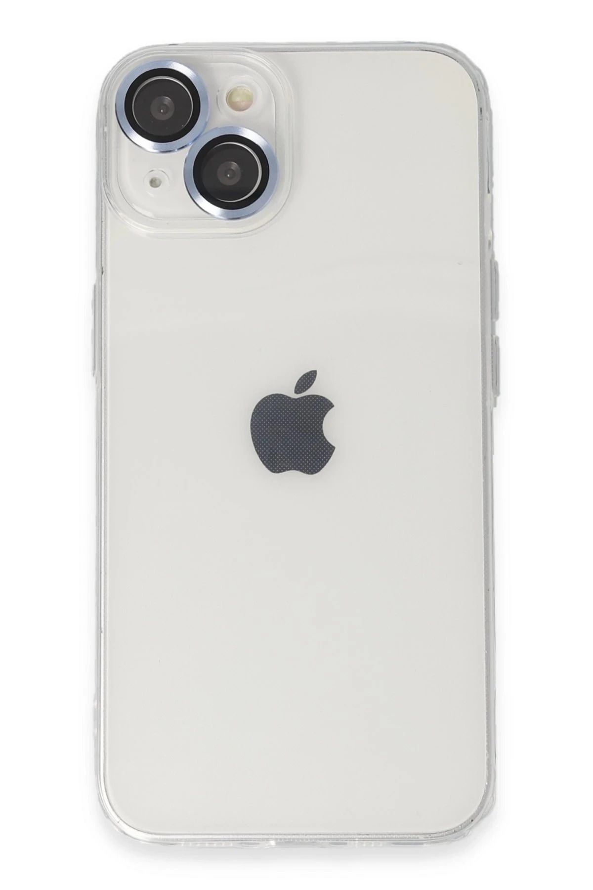 NewFace iPhone 14 Kılıf Luko Lens Silikon - Sierra Blue YNSMR