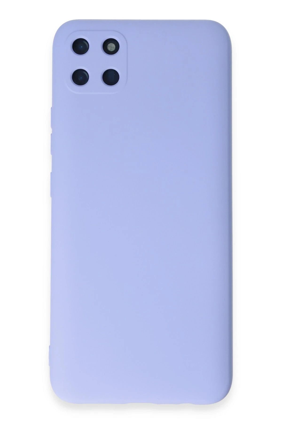 NewFace Realme C11 Uyumlu  Kılıf Nano içi Kadife Silikon - Lila YNSMR
