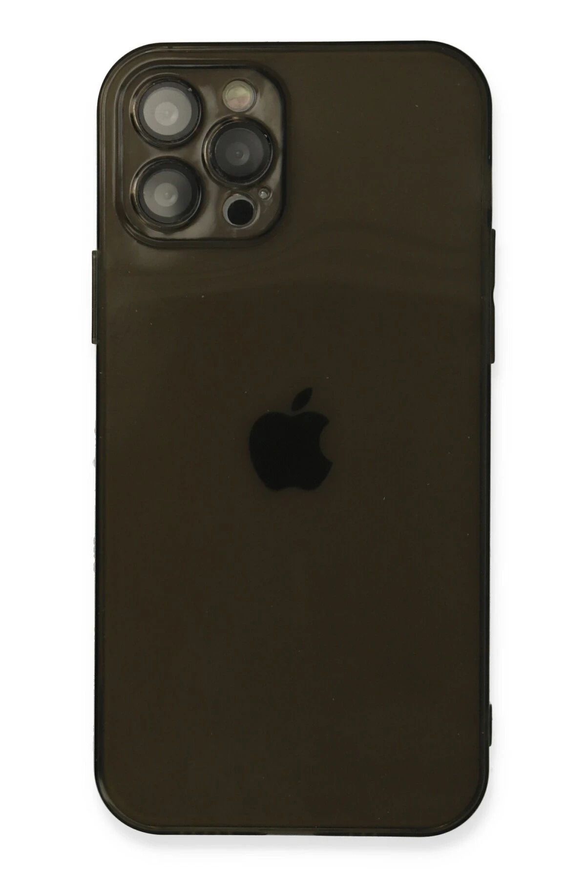 NewFace iPhone 12 Pro Max Kılıf Fly Lens Silikon - Siyah LZWDR