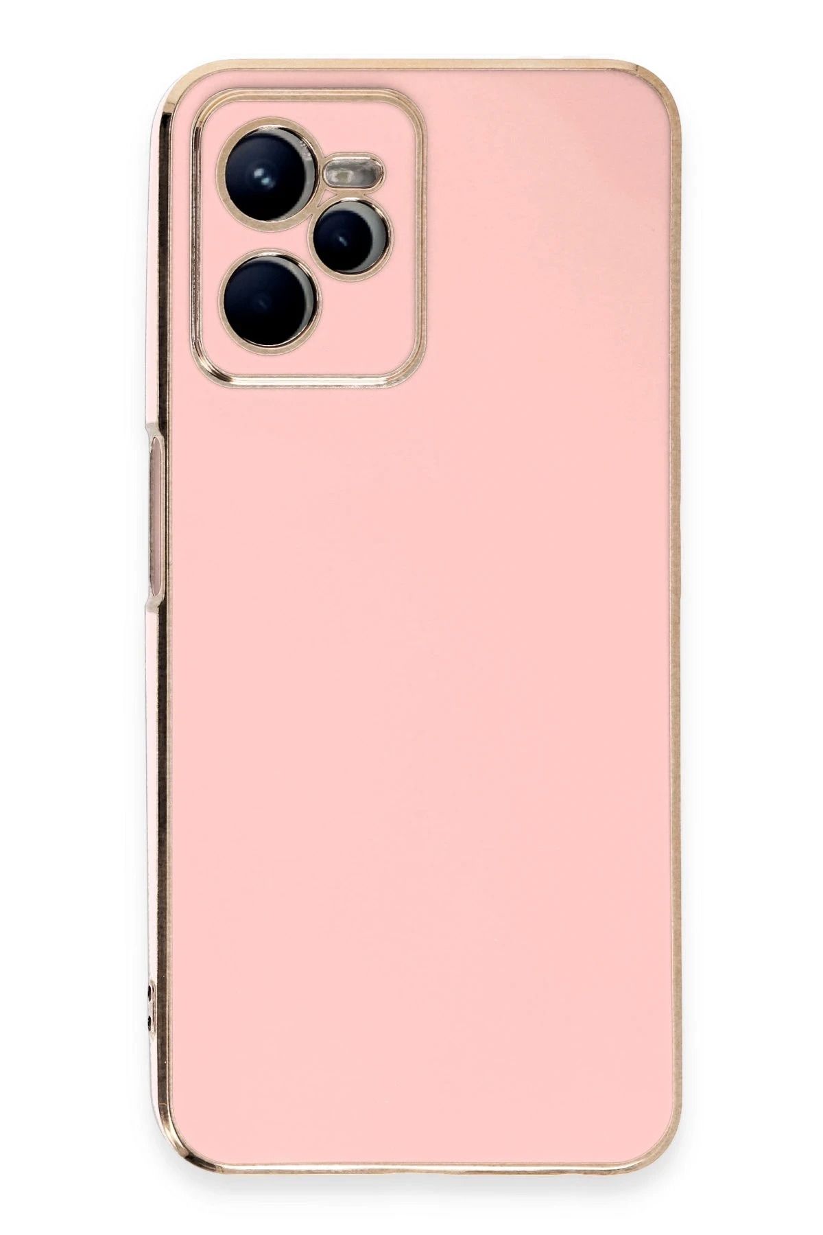 NewFace Realme C35 Kılıf Volet Silikon - Pembe YNSMR