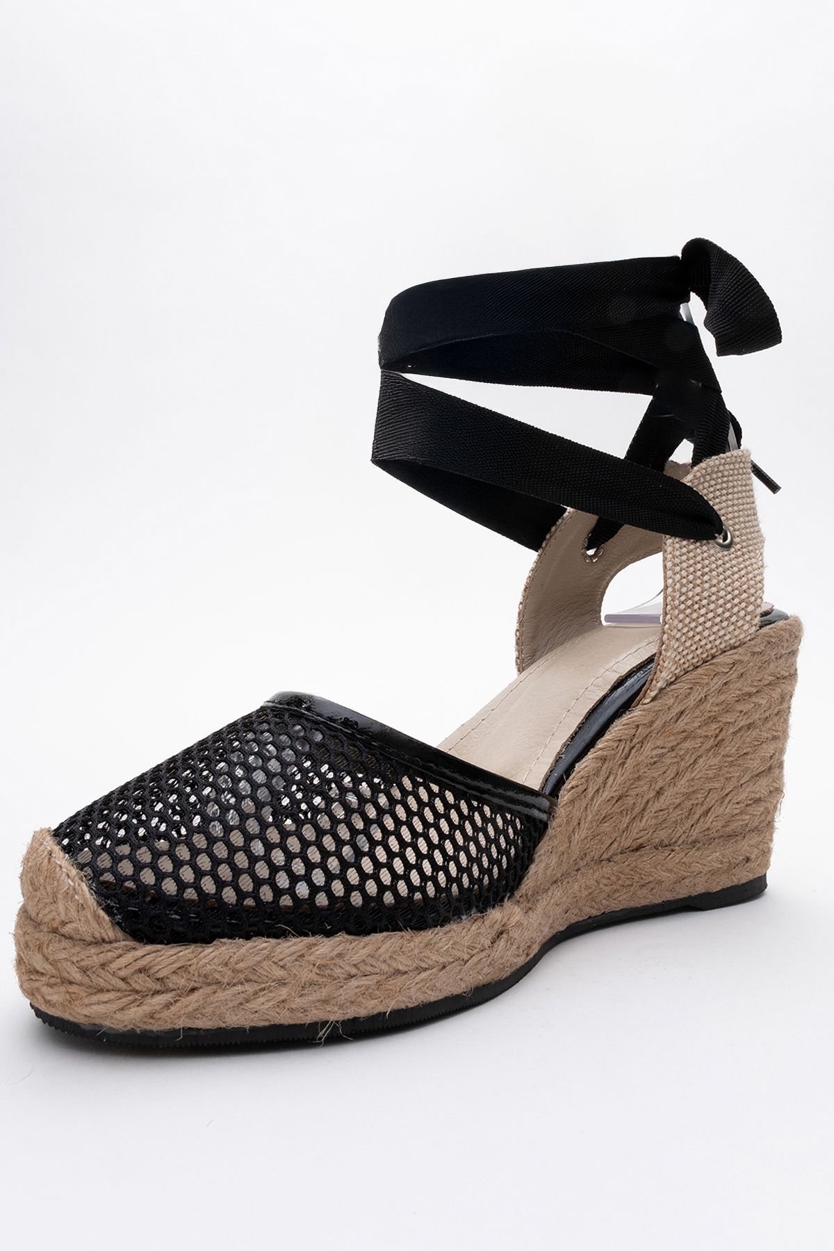 صندل سیاه زنانه چرمی گمراه و سفید پر از های پاشنه luvishoes