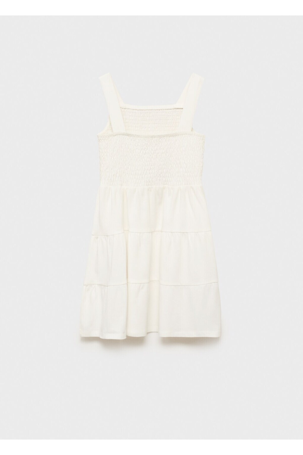 لباس مجلسی دخترانه سفید منگوMANGO Kids | 87097696 اورجینال - تصویر 2