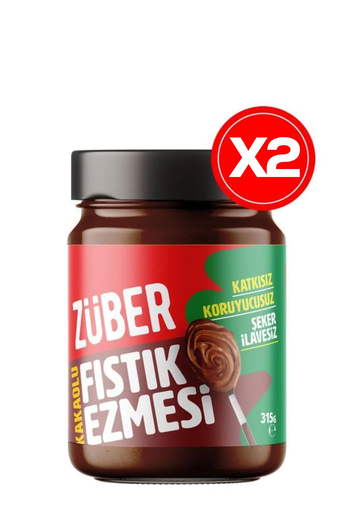Züber Kakaolu Fıstık Ezmesi Rüyası 315g x2 adet