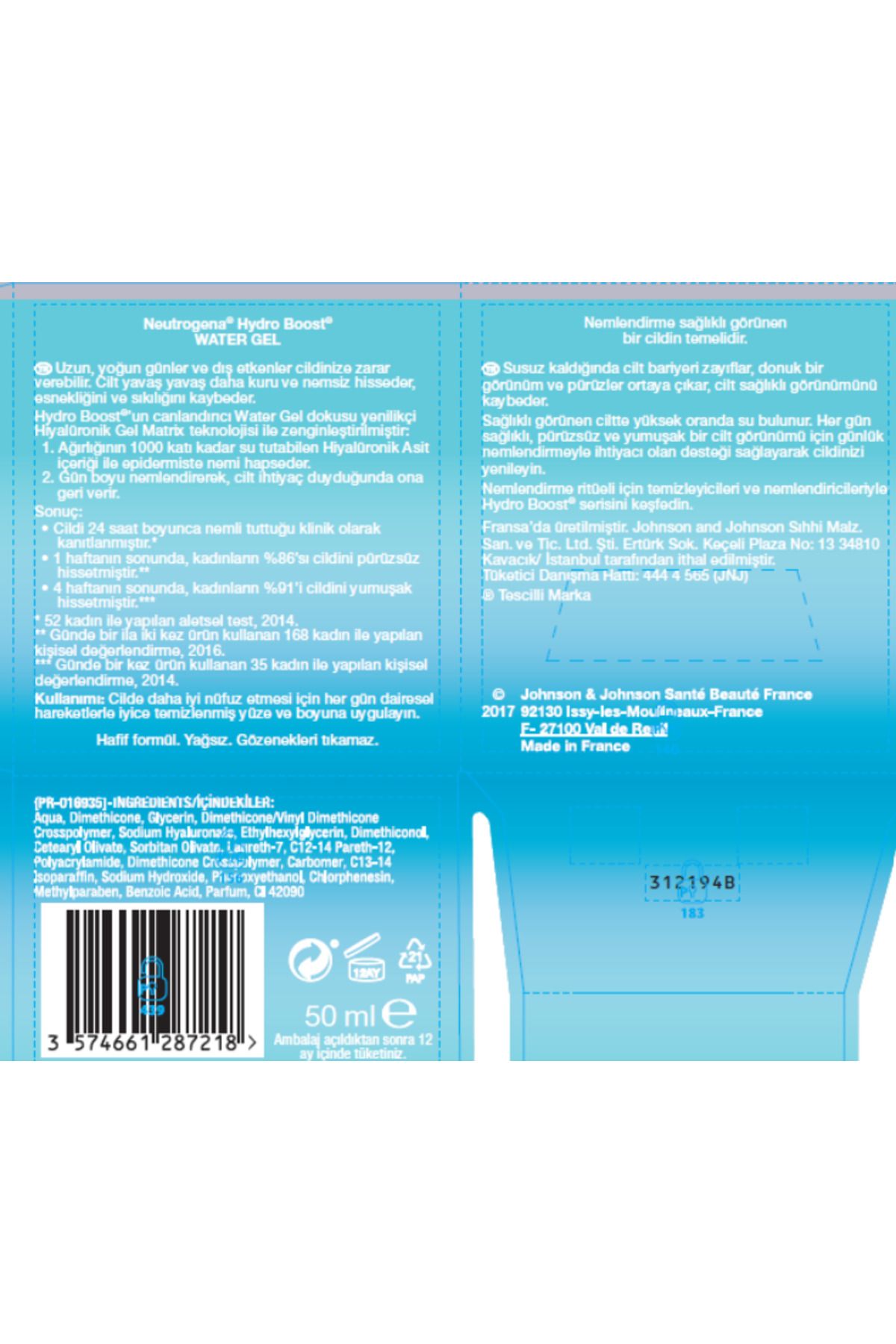 Neutrogena-Hydro Boost Moisturizing Gel Cream - 50 ml 3